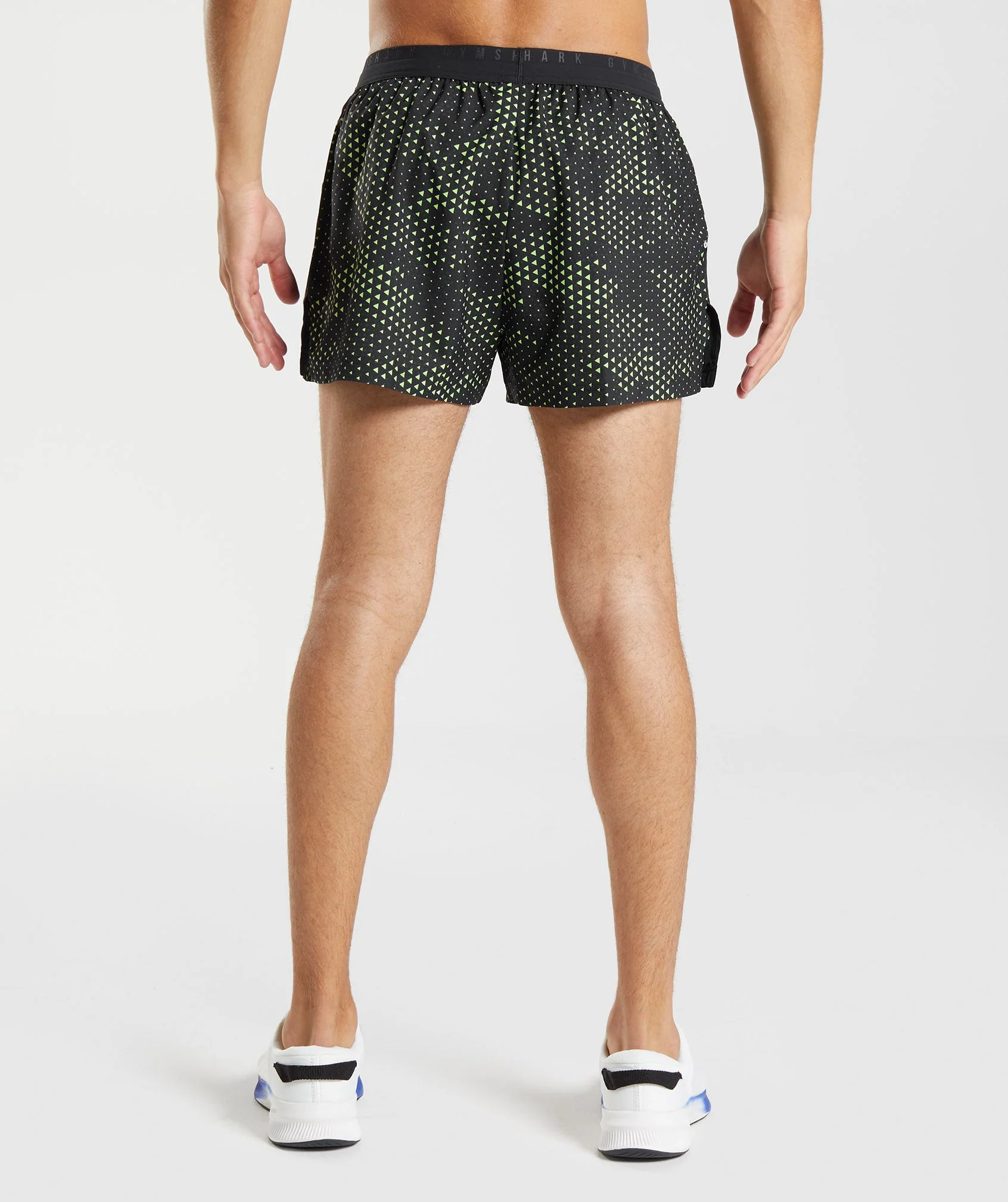 Gymshark Sport Run 3 Shorts - Fluo Lime Print