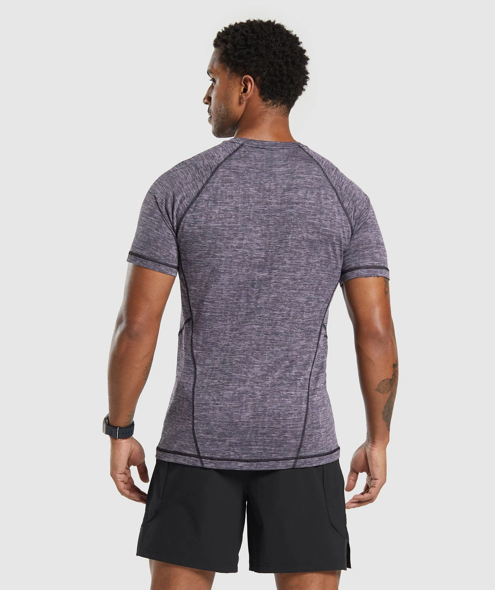 Gymshark Apex T-Shirt - Fog Purple/Black