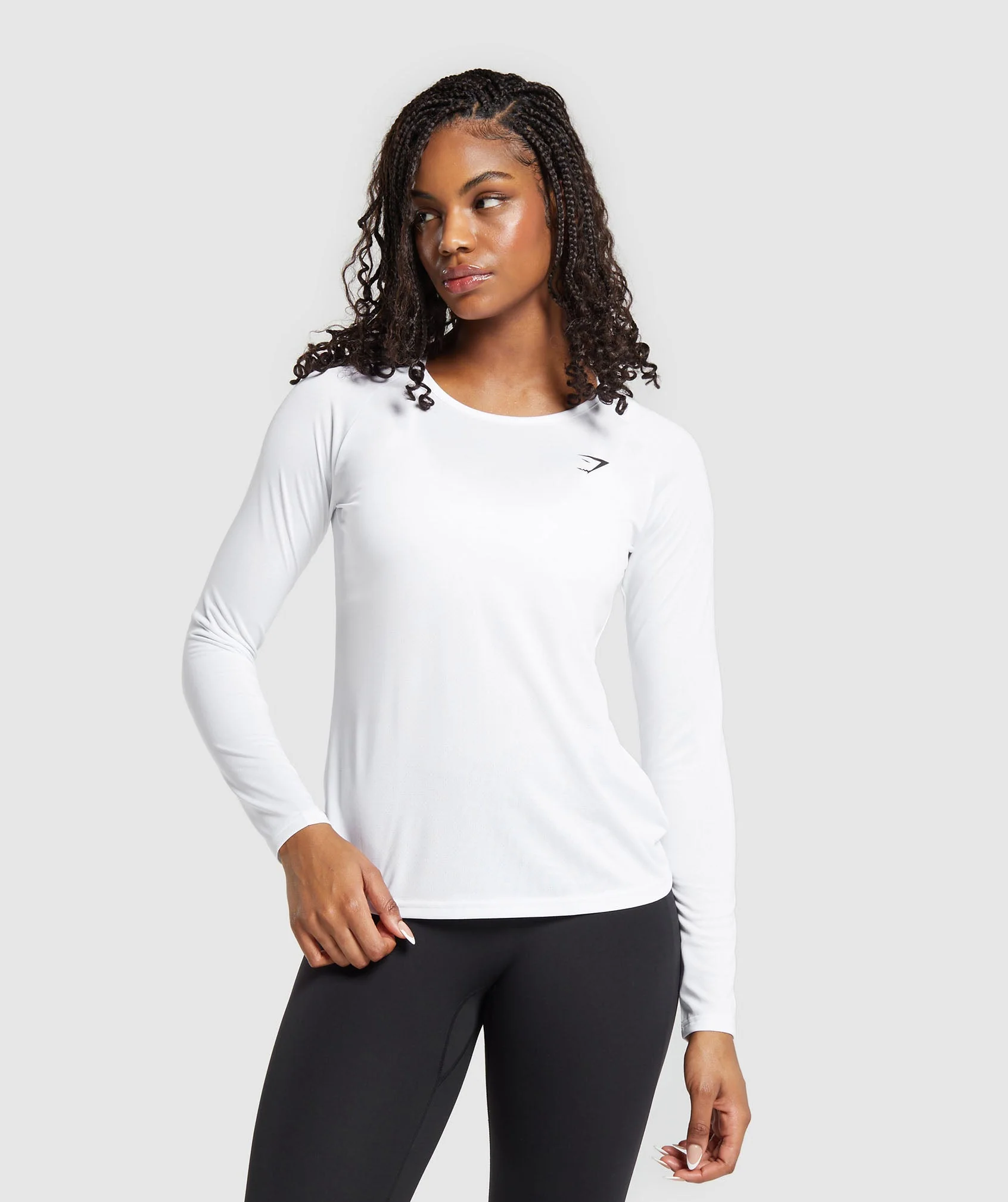 Gymshark Training Long Sleeve Top - White