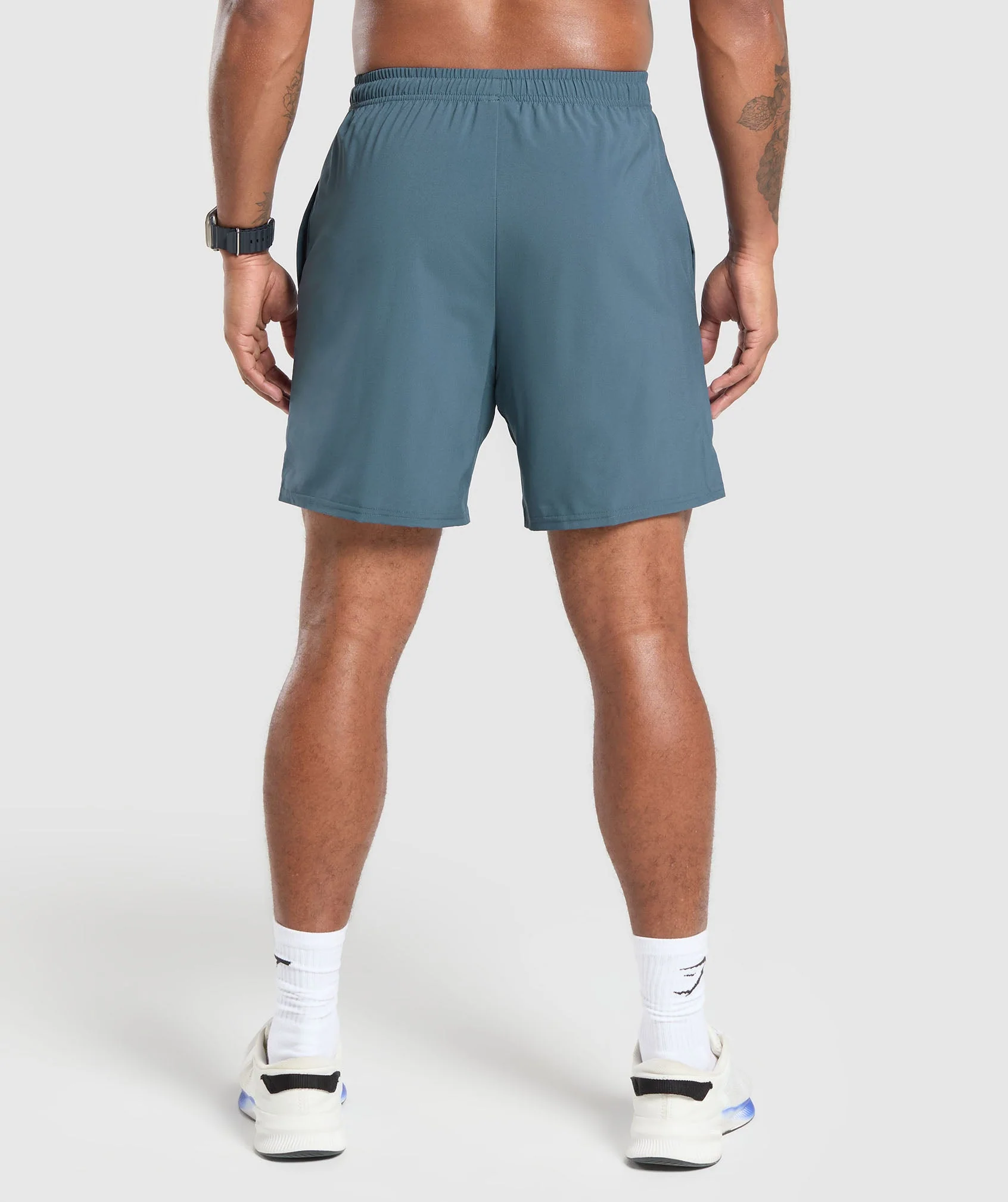 Gymshark Script Graphic Short - Cargo Blue