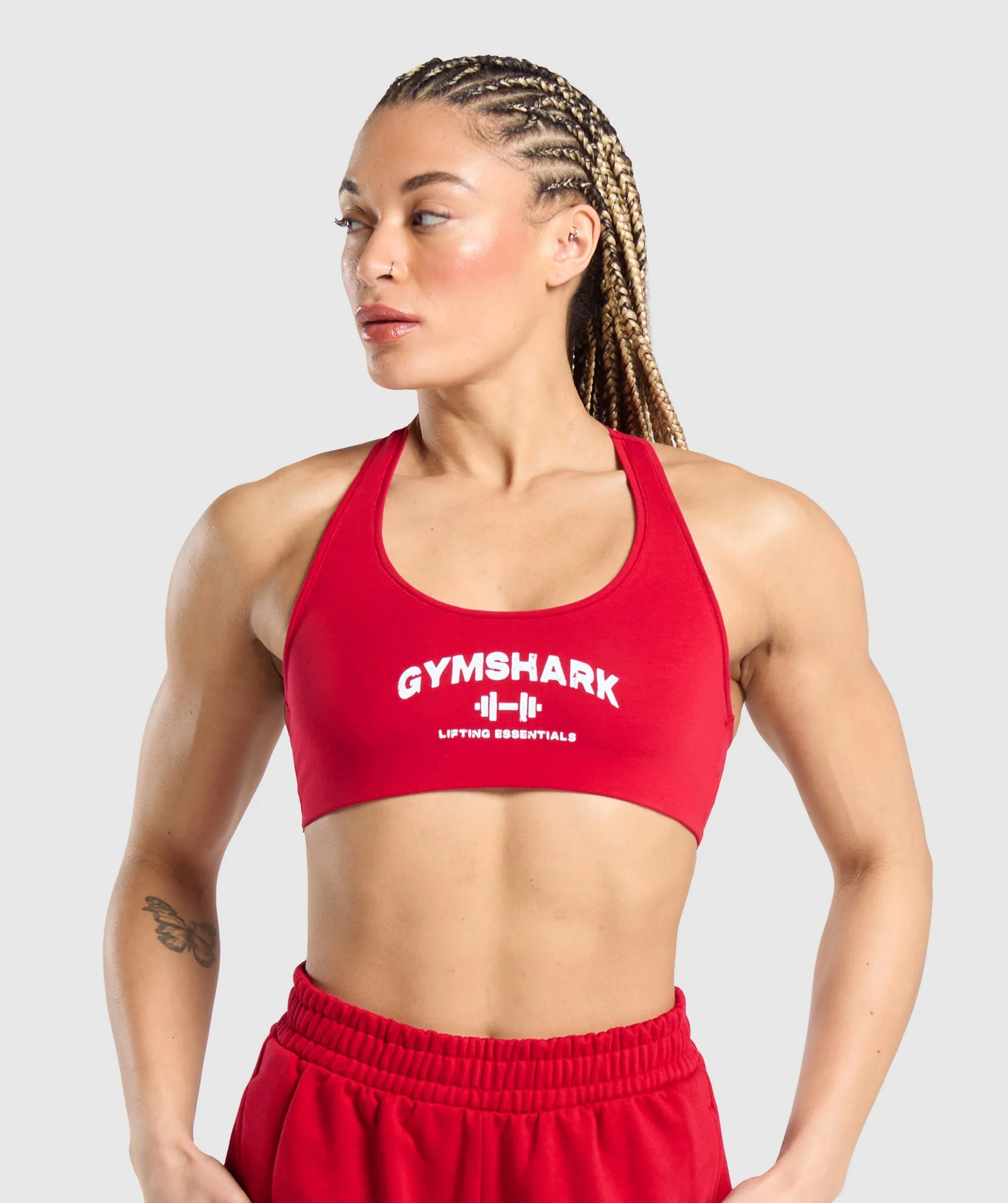 Gymshark Team GS Bralette - Carmine Red