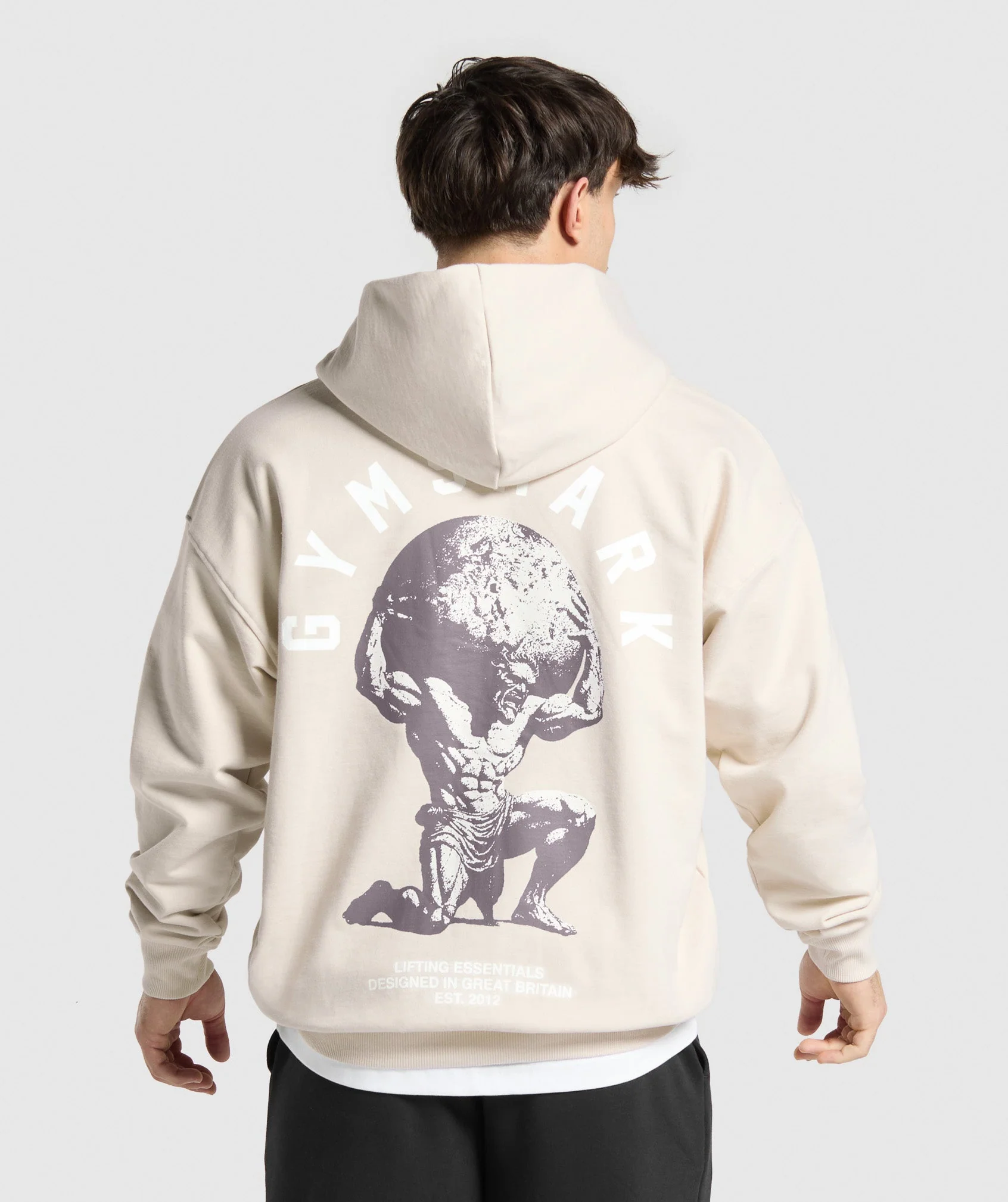 Gymshark Atlas Zip Up Hoodie - Oat White