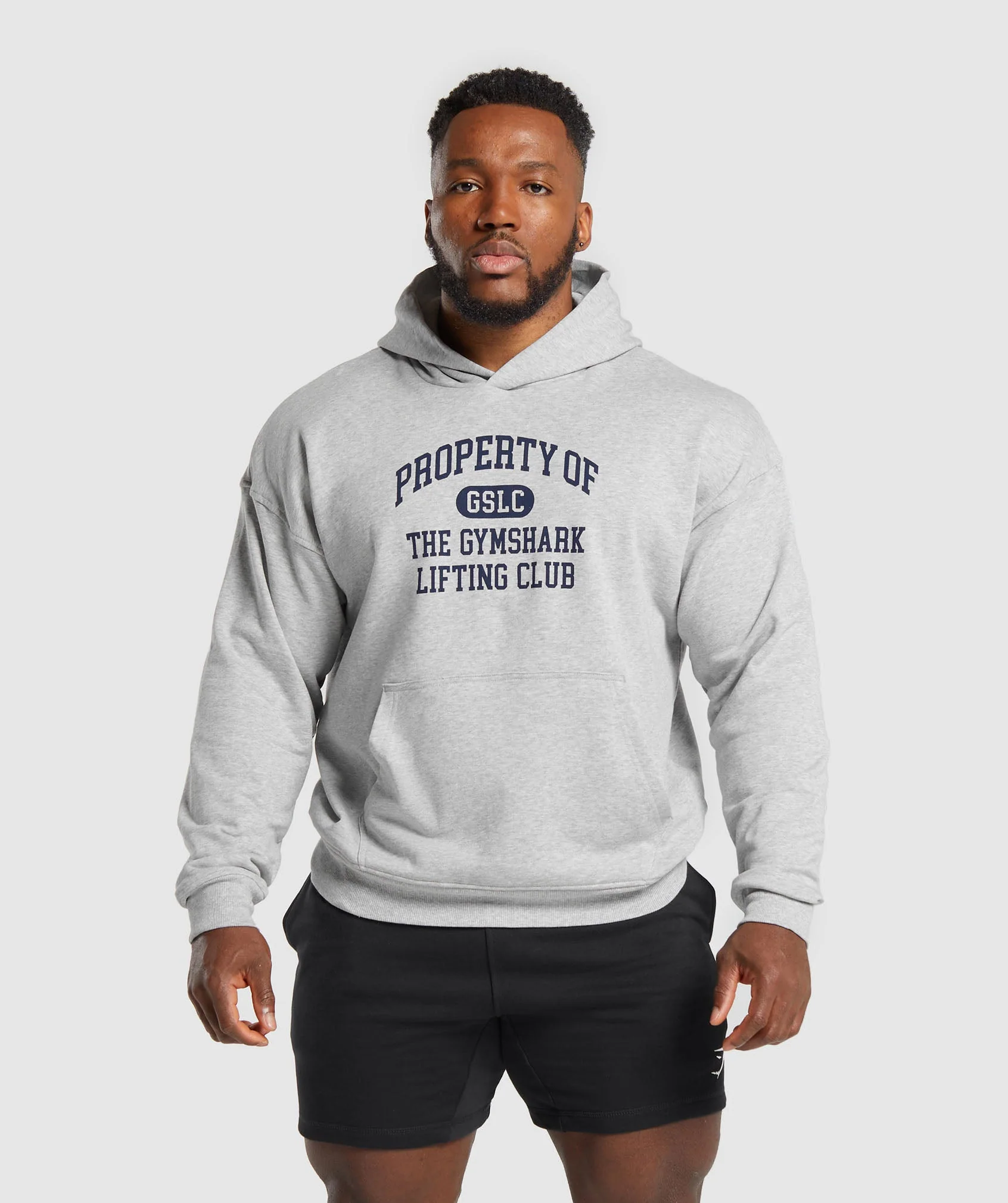 Gymshark Property Of Hoodie - Light Grey Core Marl