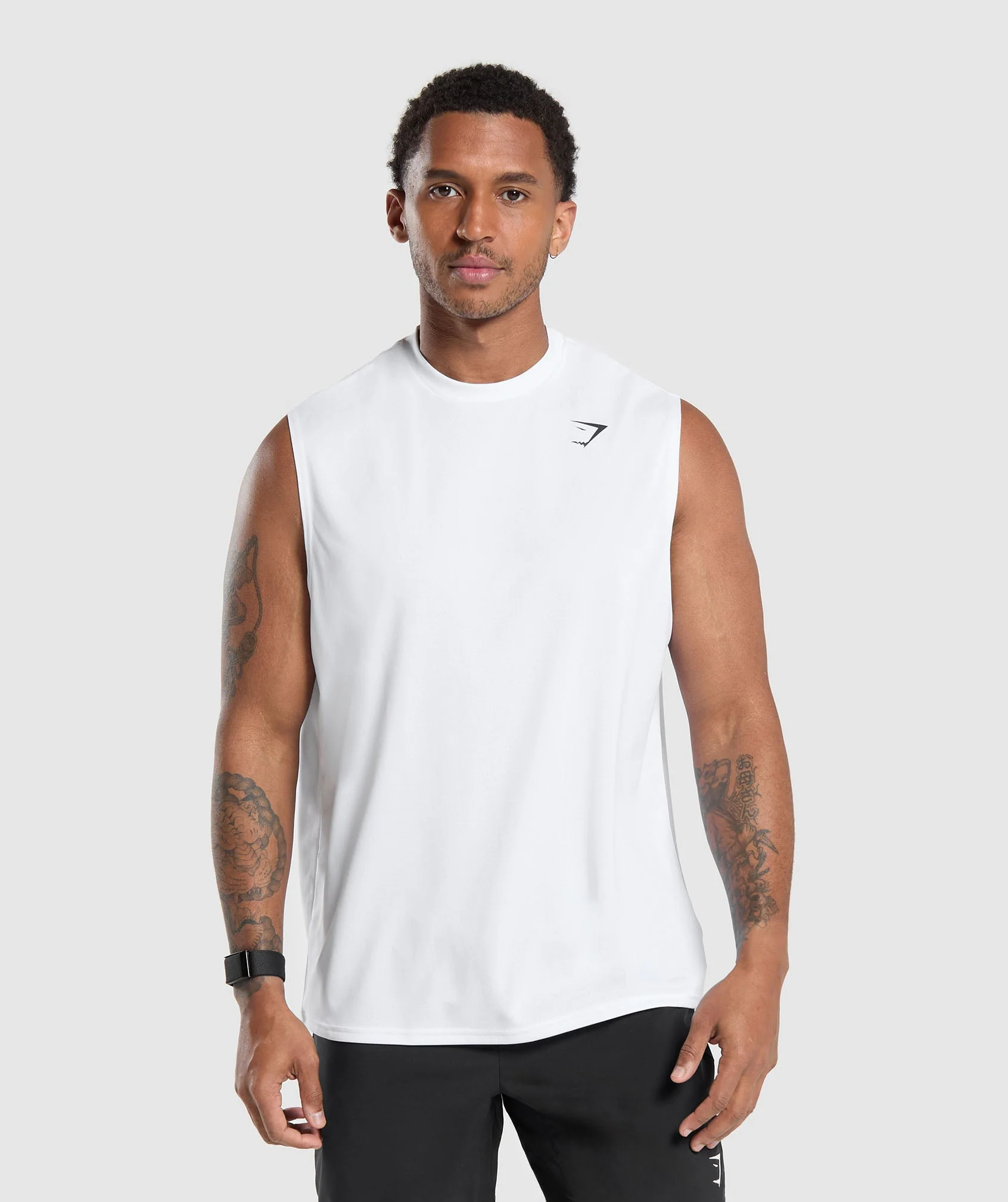 Gymshark Oversized Performance Tank - White