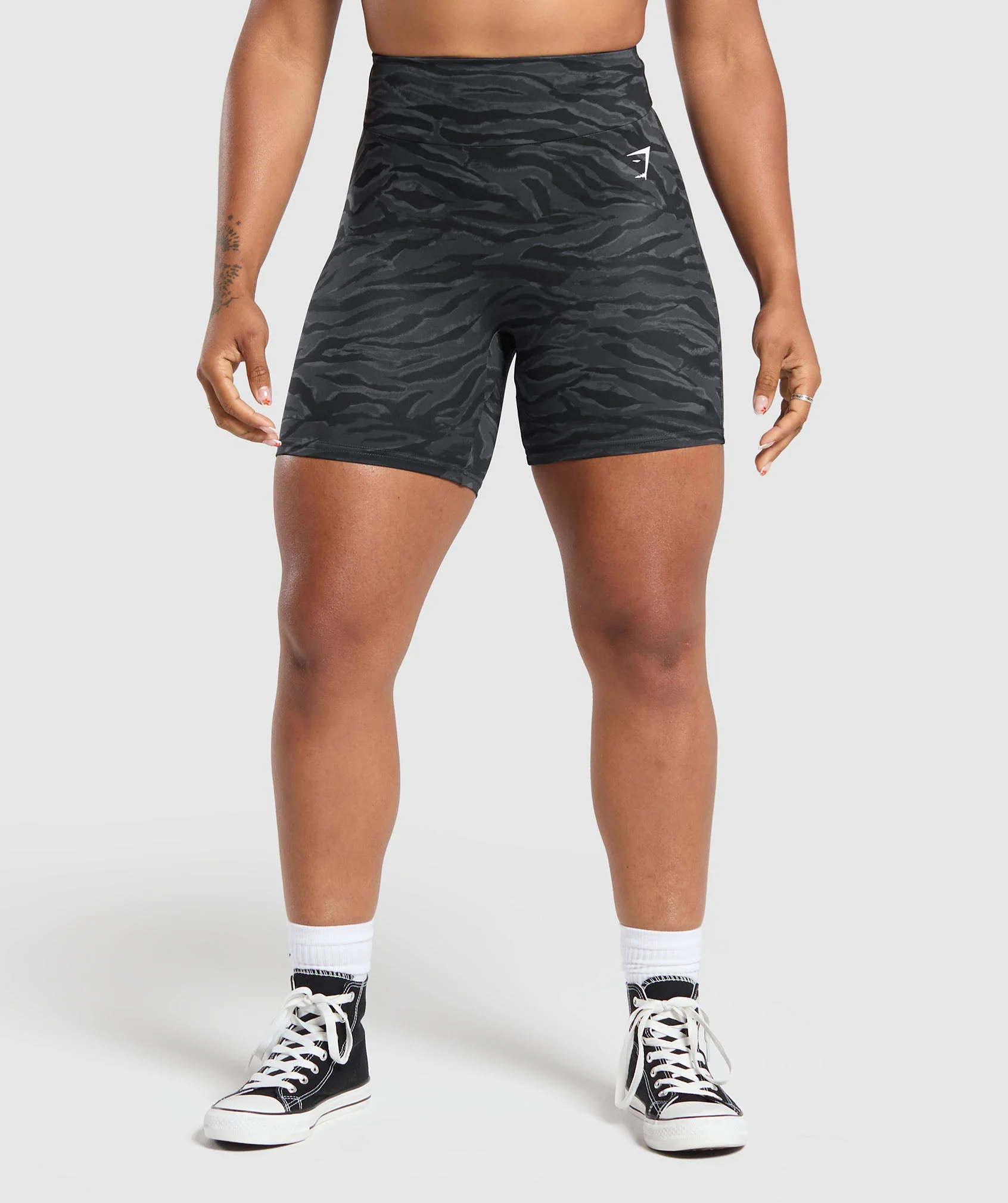 Reps Power Tight Shorts - Onyx Grey Print