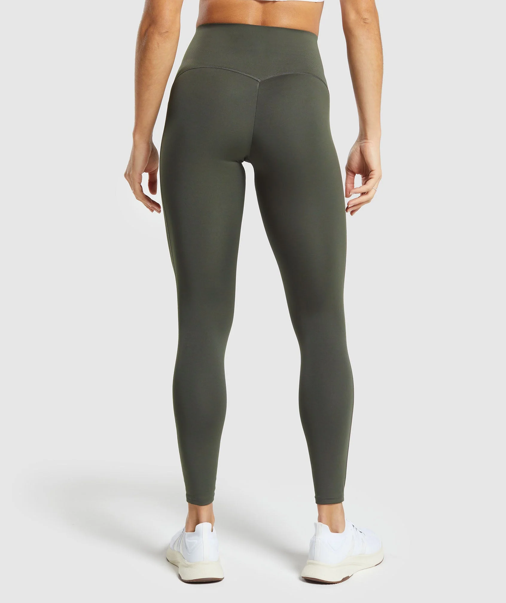 Gymshark Waist Support Leggings - Strength Green