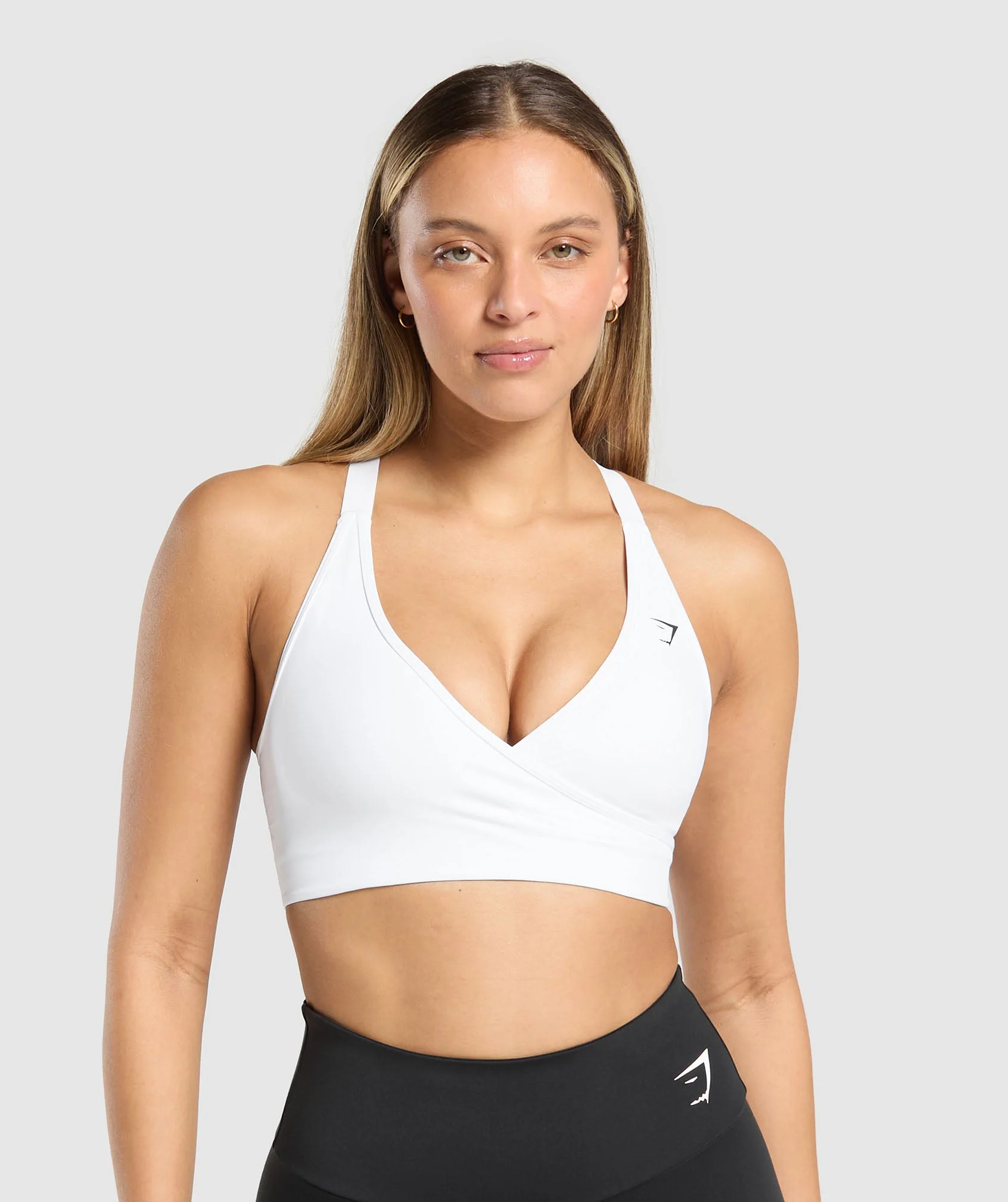 Gymshark Wrap Sports Bra - White