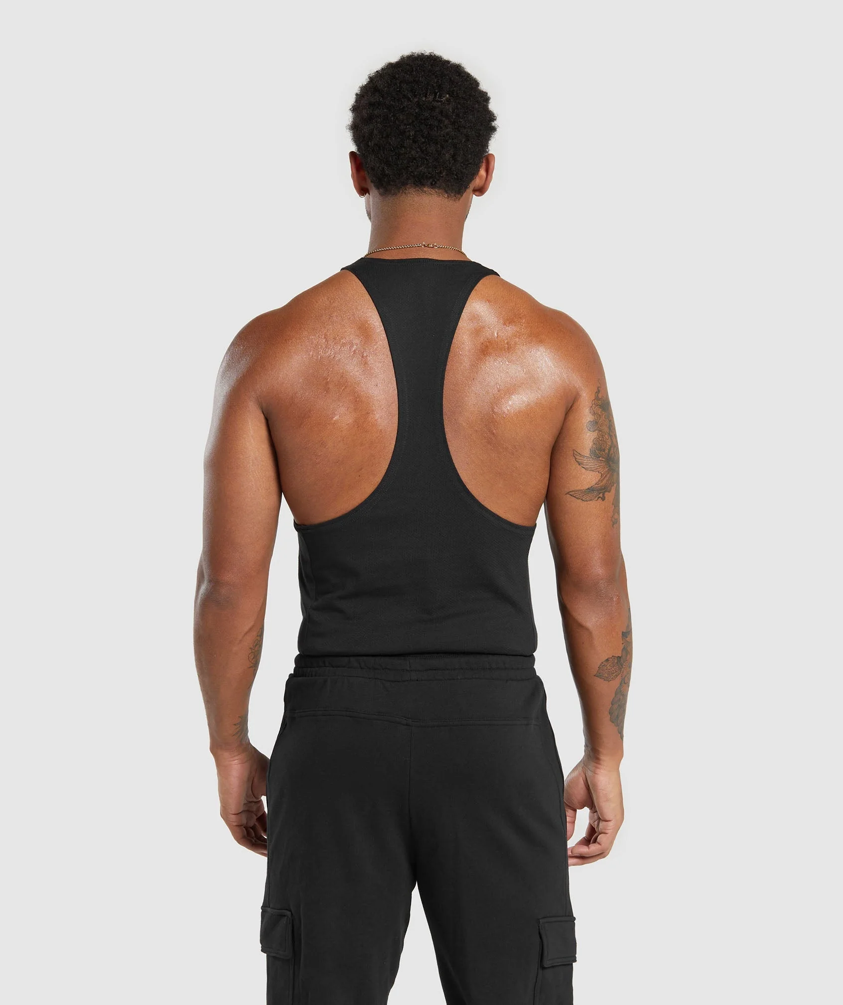 Gymshark React Stringer - Black