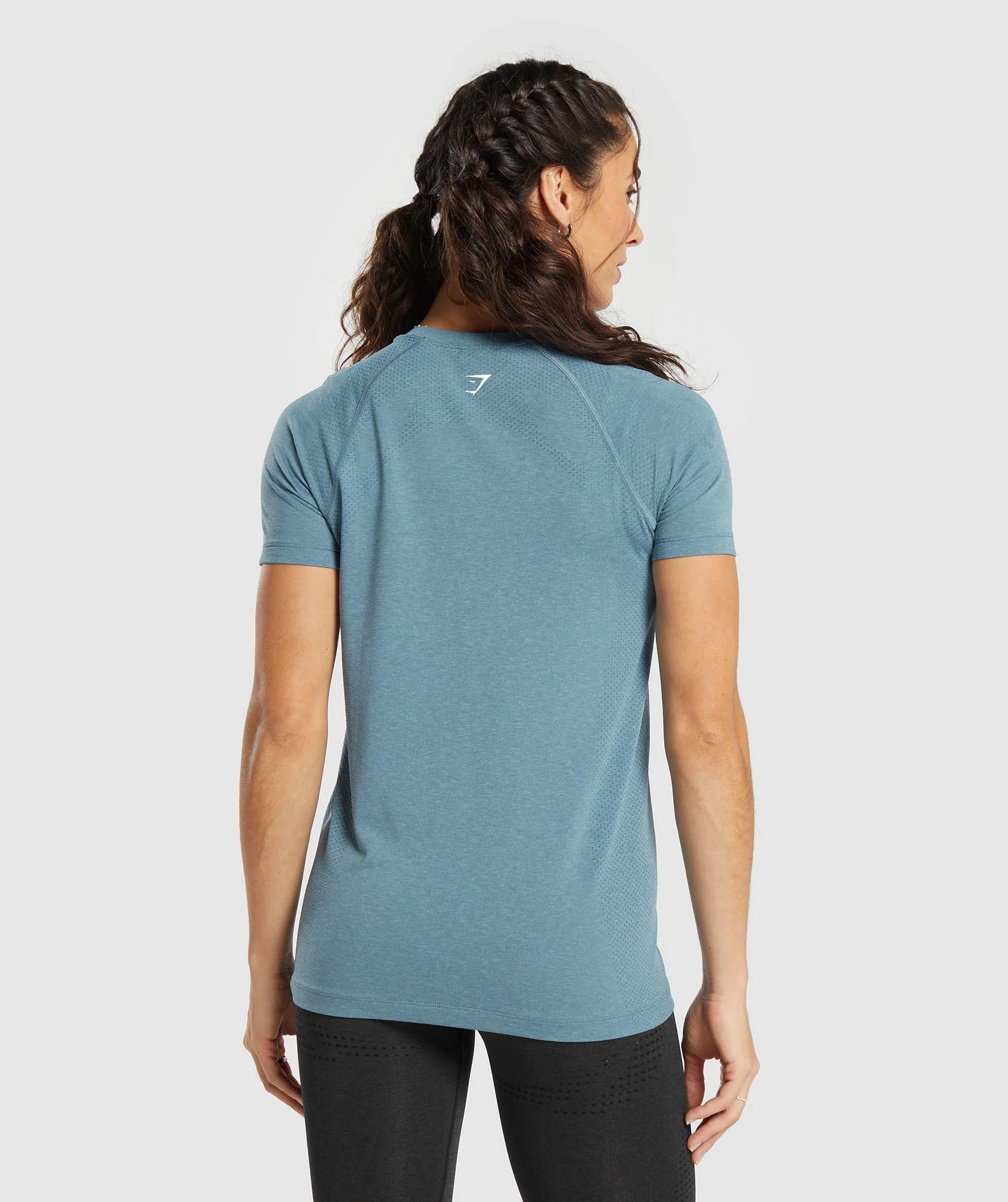 Gymshark Vital Seamless 2.0 Light T-Shirt - Faded Blue Marl