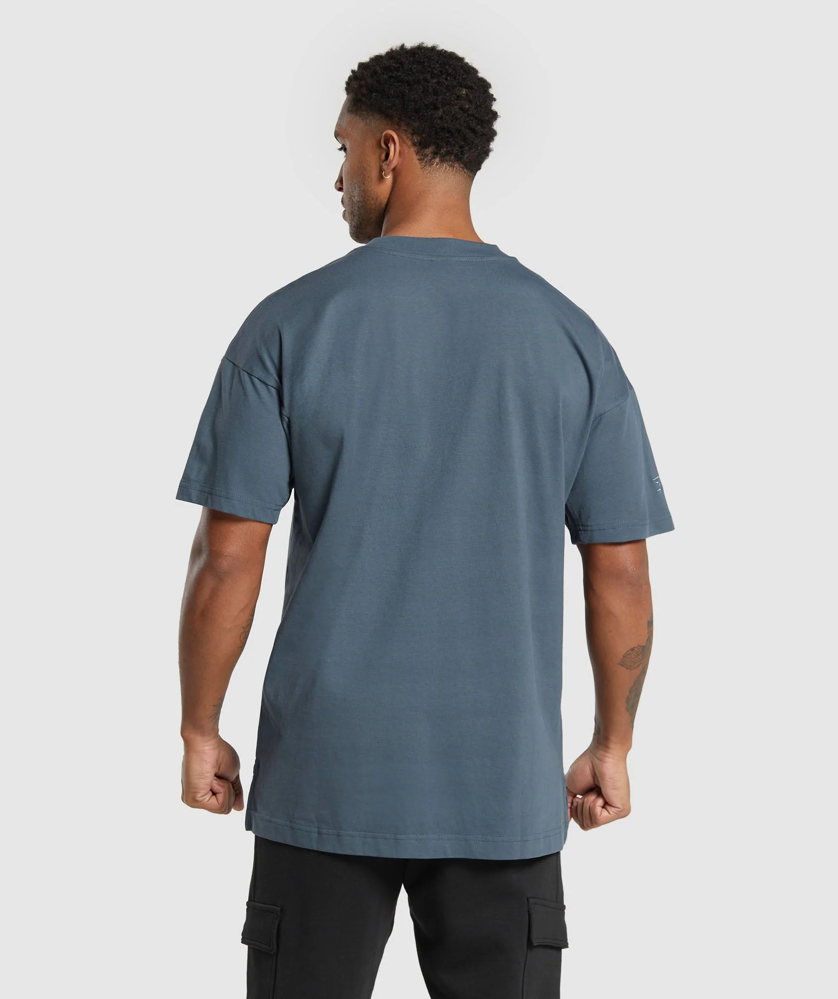 Gymshark Rest Day Essentials T-Shirt - Titanium Blue