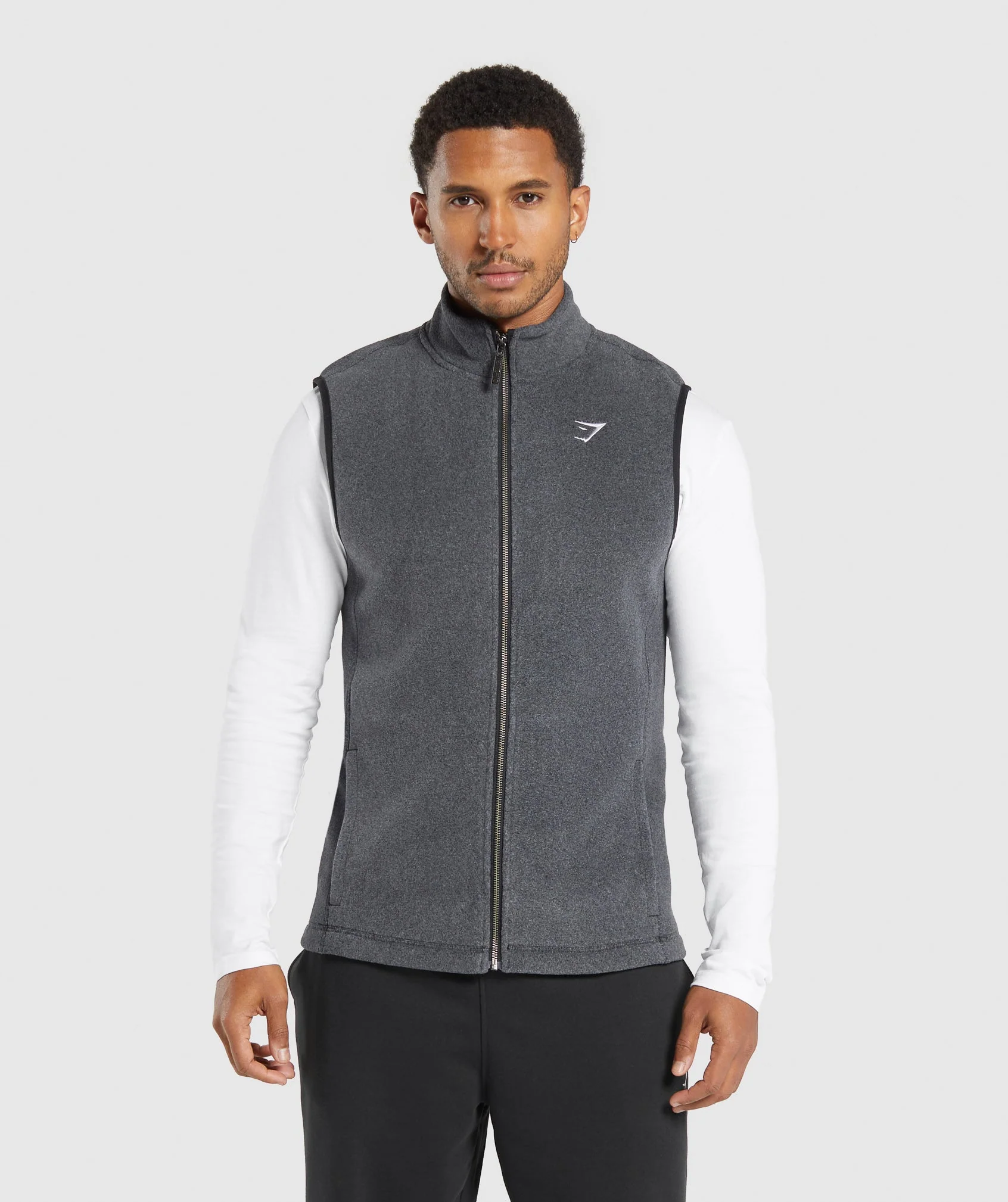 Gymshark Fleece Vest - Black/Graphite Grey