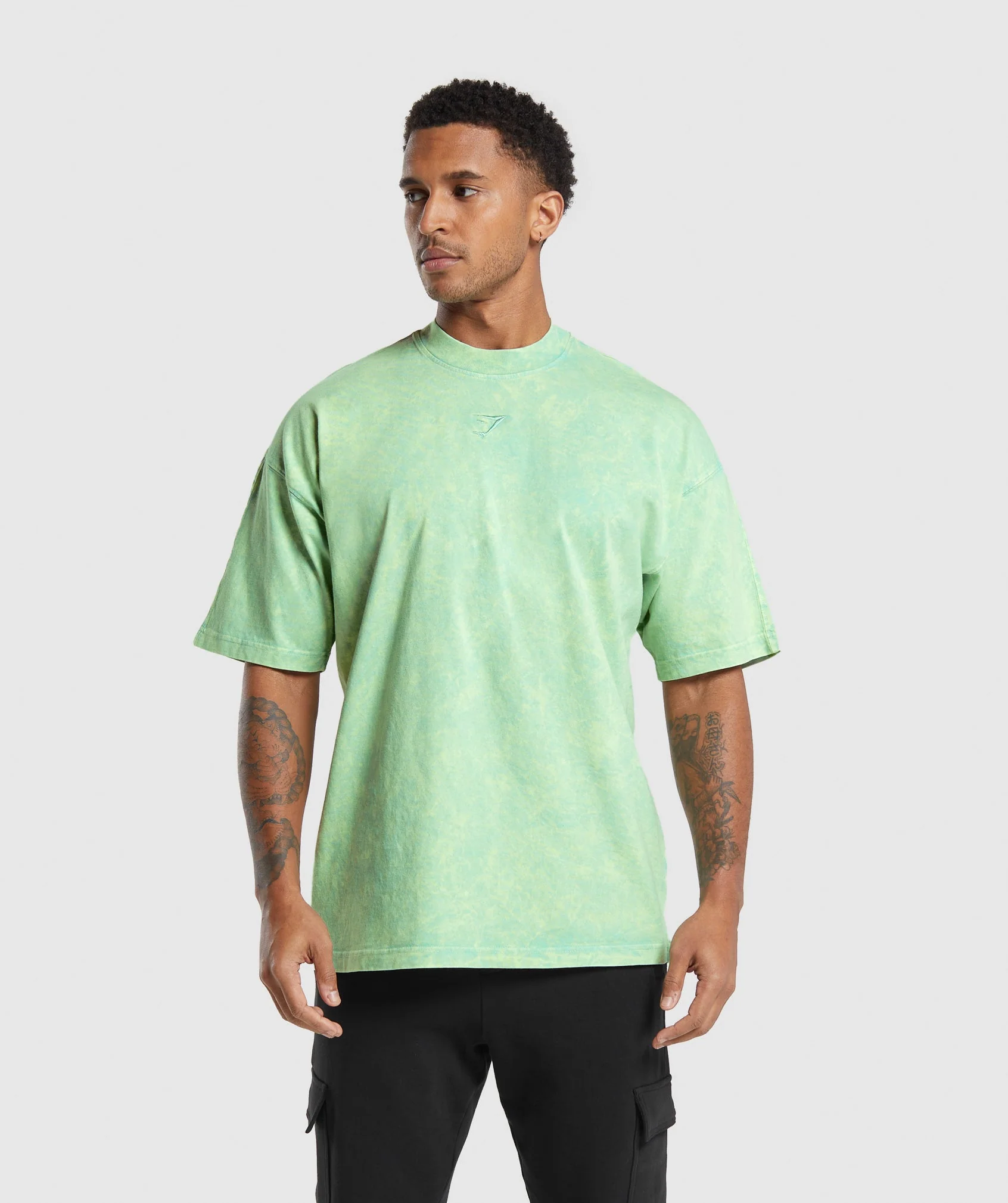 Gymshark Rest Day Washed T-Shirt - Lido Green