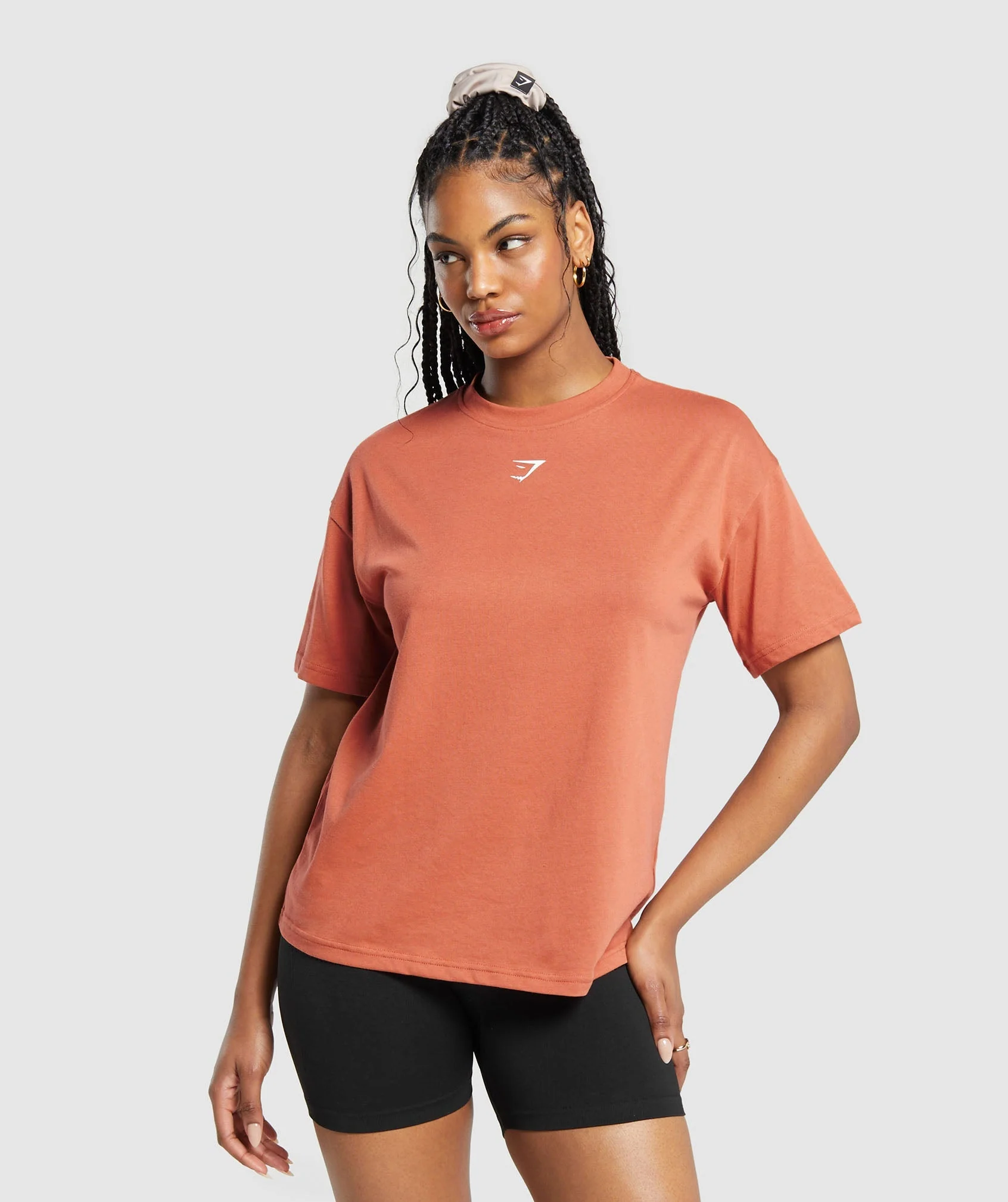 Power Oversized T-Shirt - Terracotta Orange