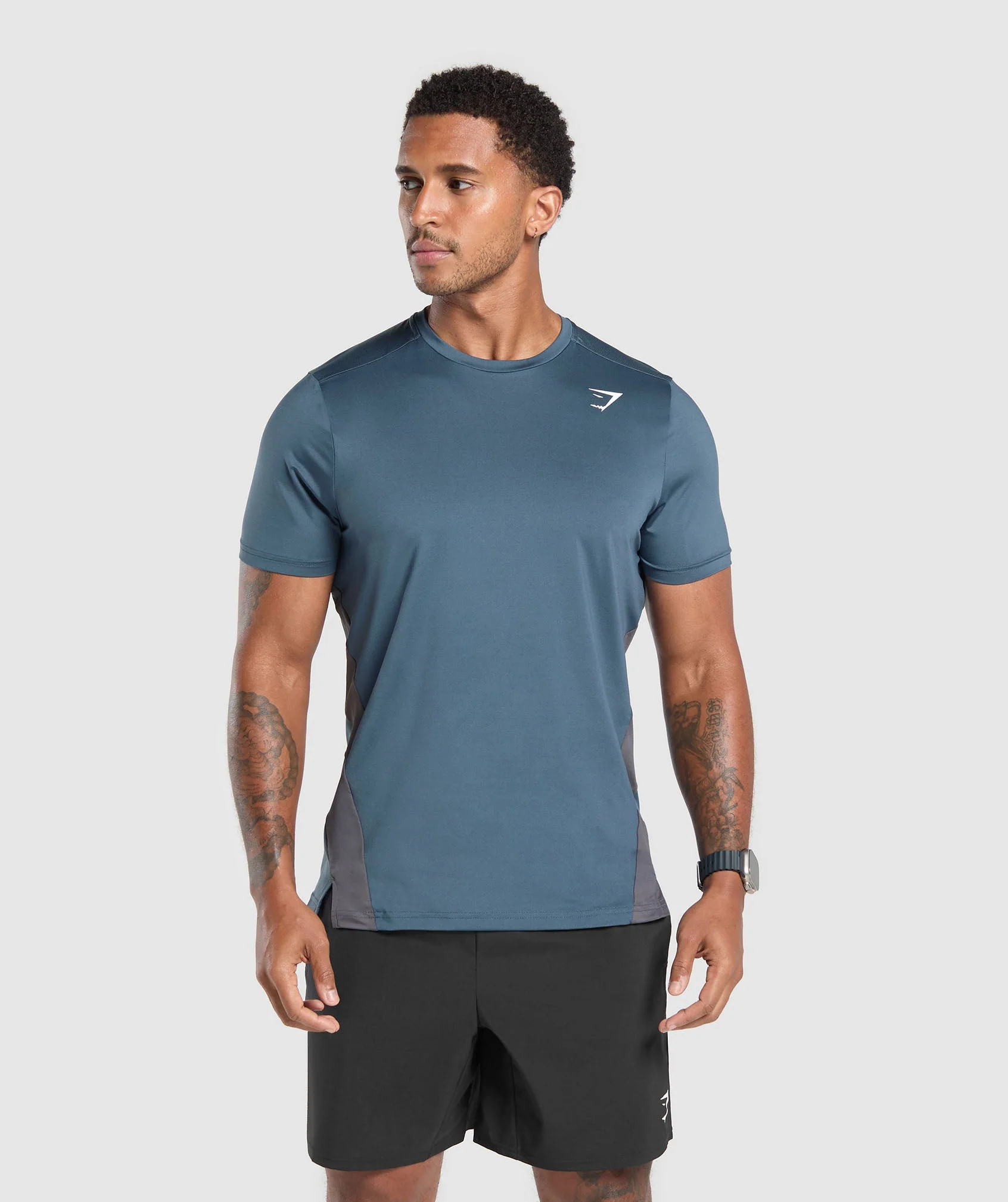 Gymshark Sport T-Shirt - Cargo Blue/Dark Grey