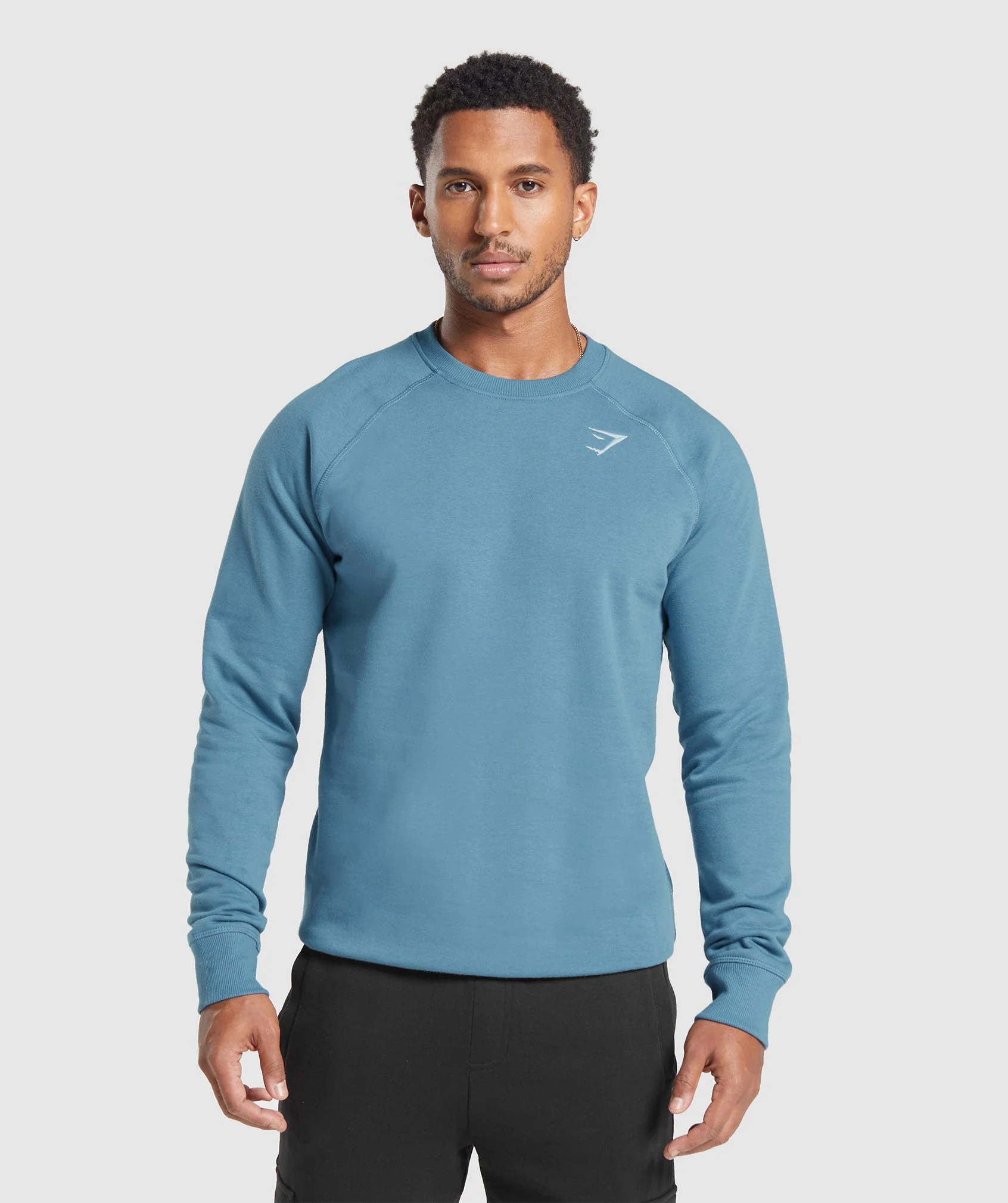 Gymshark Crest Crew - Faded Blue