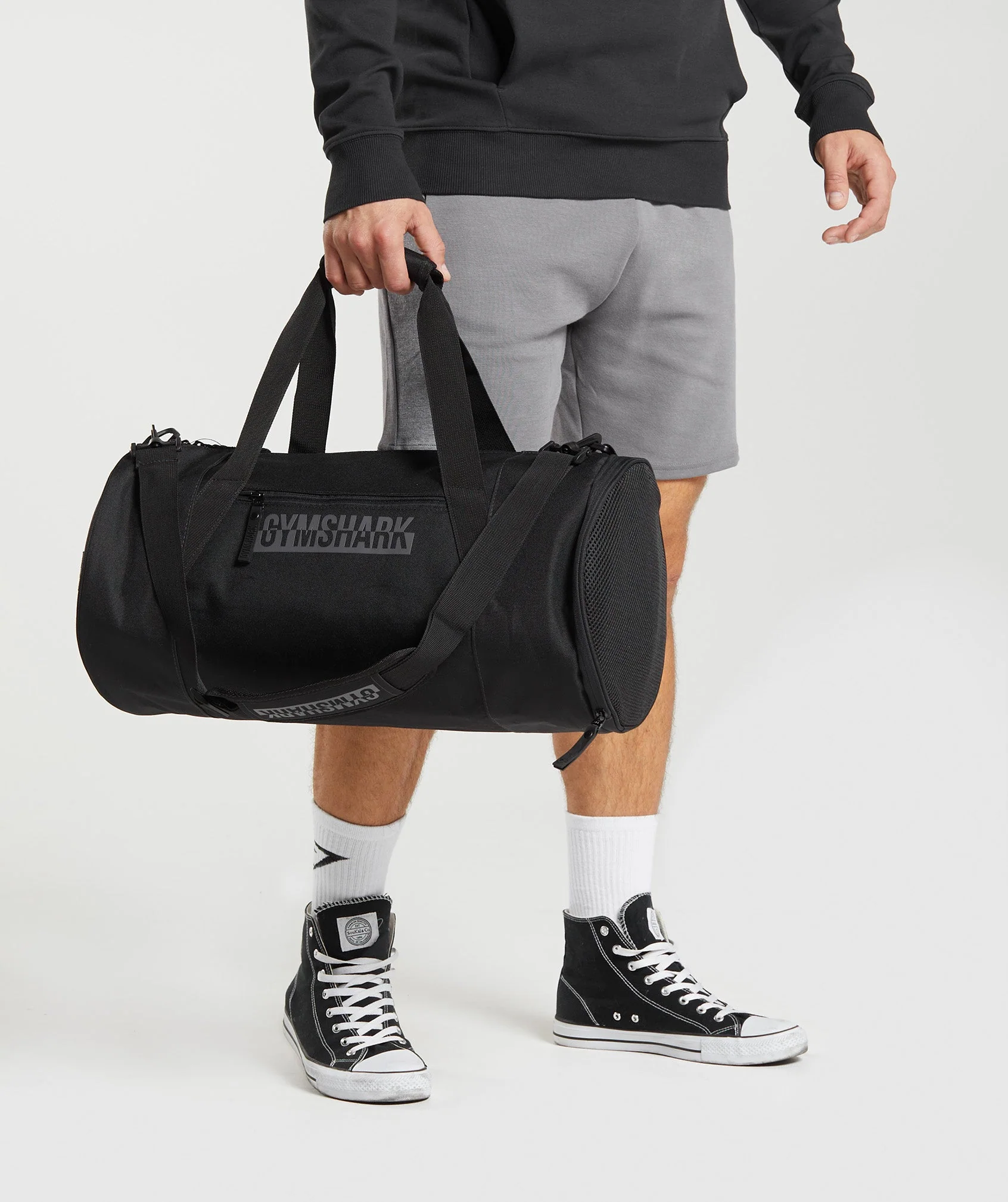 Gymshark Bold Barrel Bag - Black