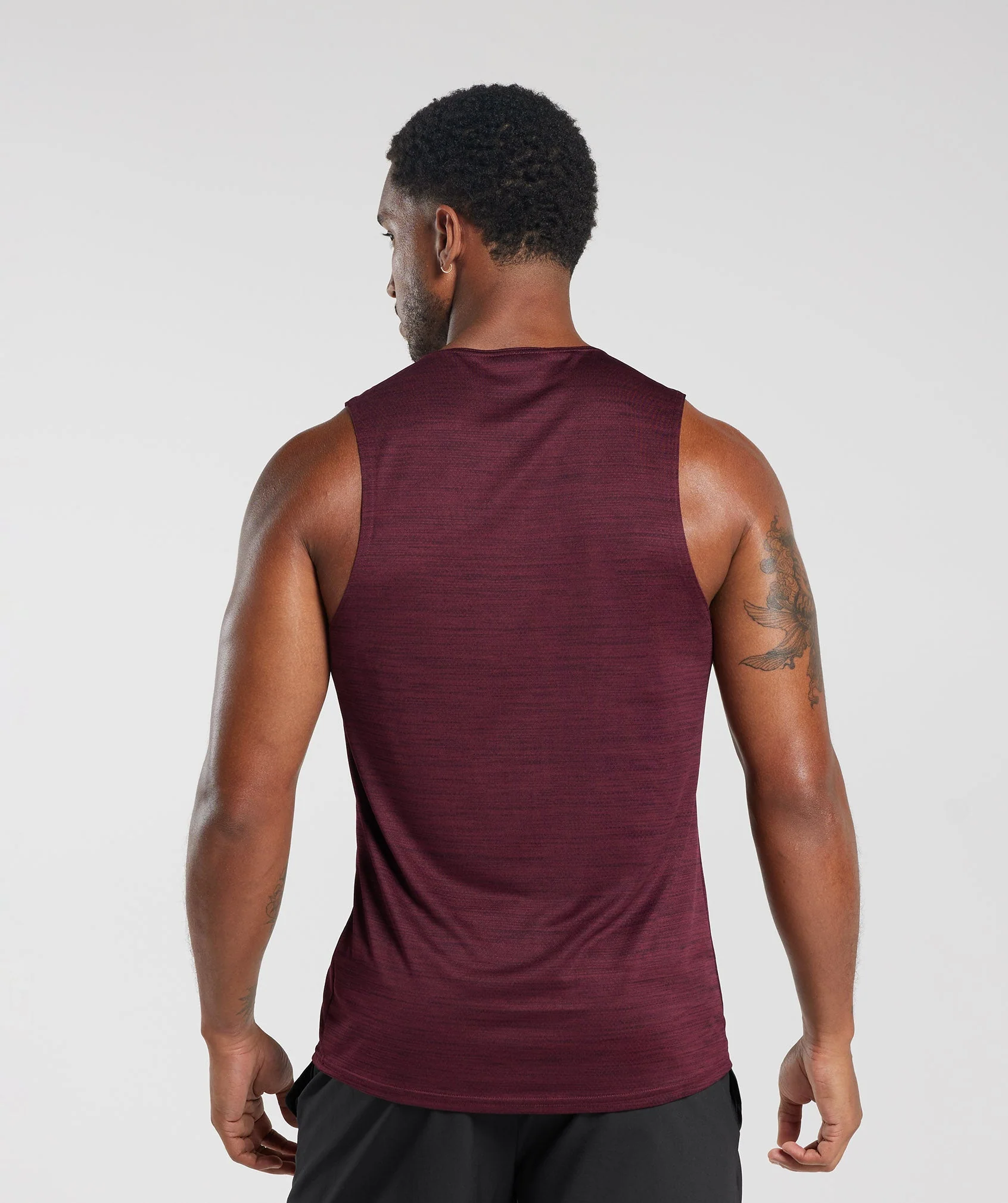 Gymshark Arrival Marl Tank - Plum Pink/Plum Brown Marl