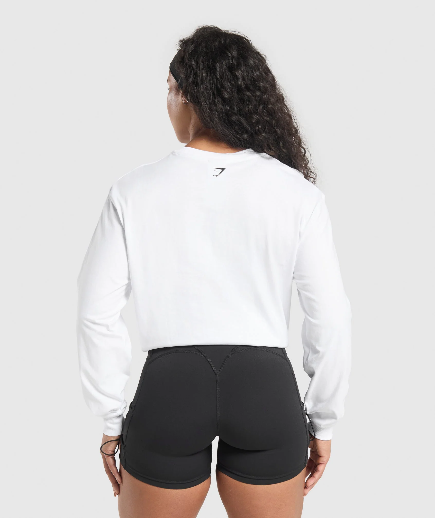 Gymshark Retro Lifting Long Sleeve T-Shirt - White