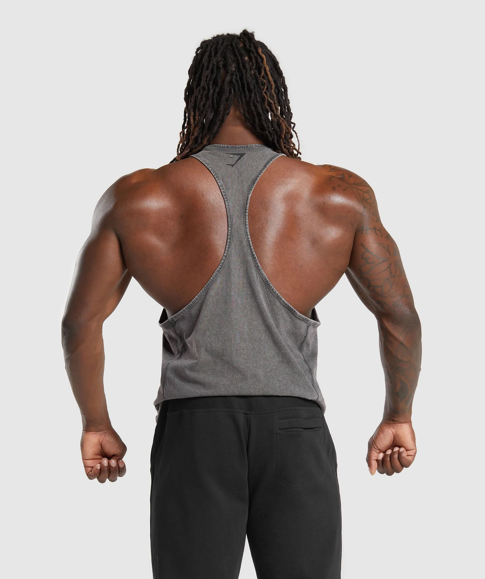Gymshark Power Washed Stringer - Onyx Grey