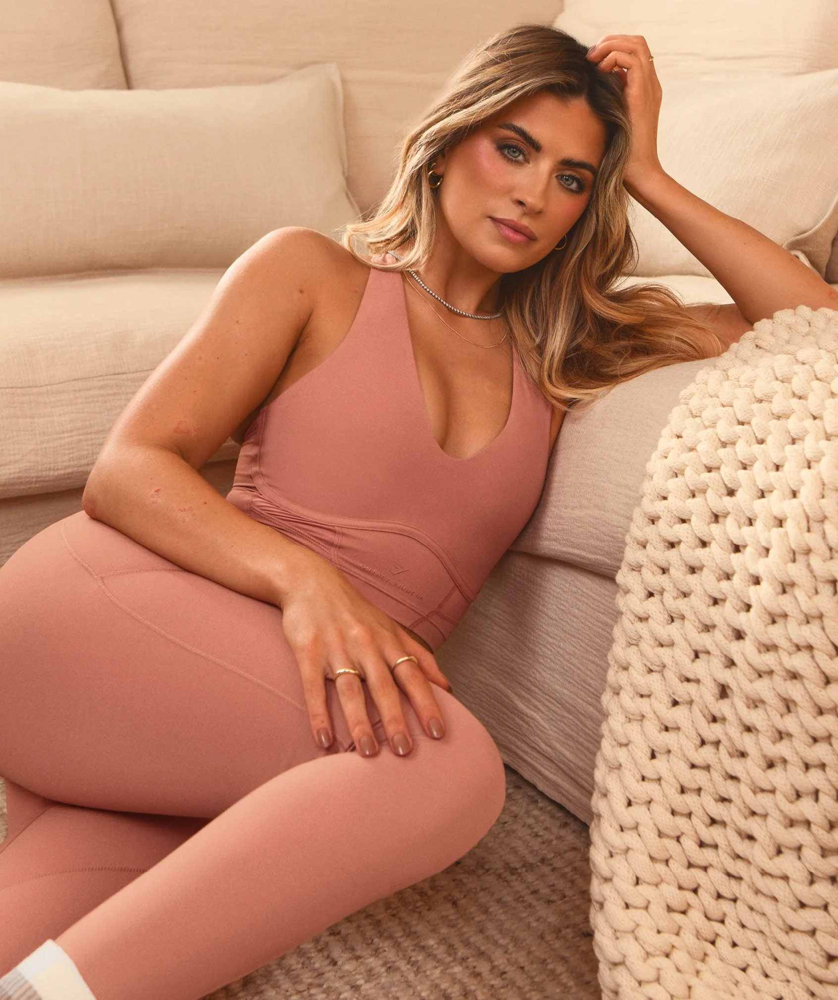 Gymshark Whitney Longline Bra - Canyon Red