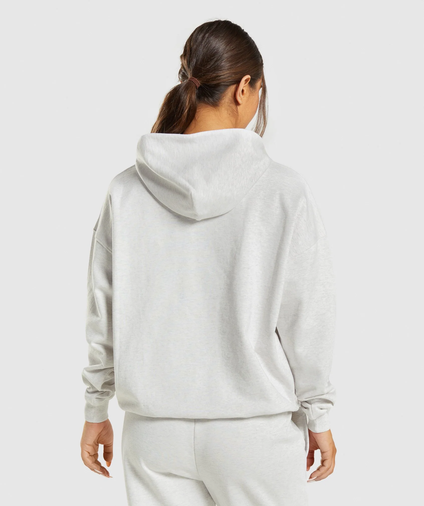 Gymshark Rest Day Sweats Hoodie - White Marl
