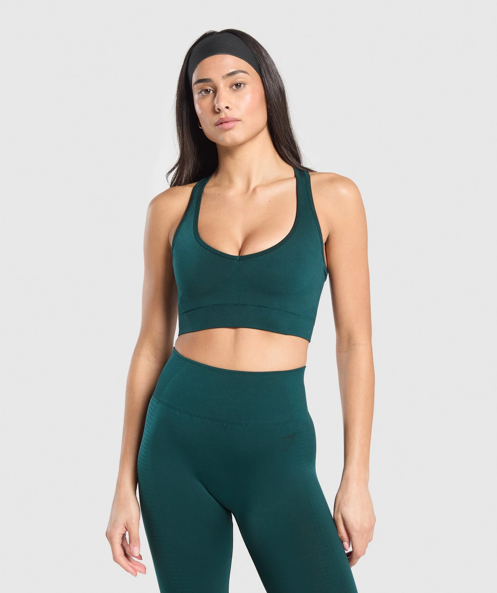 Gymshark Vital Shine Limited Edition Crop Top - Strong Teal