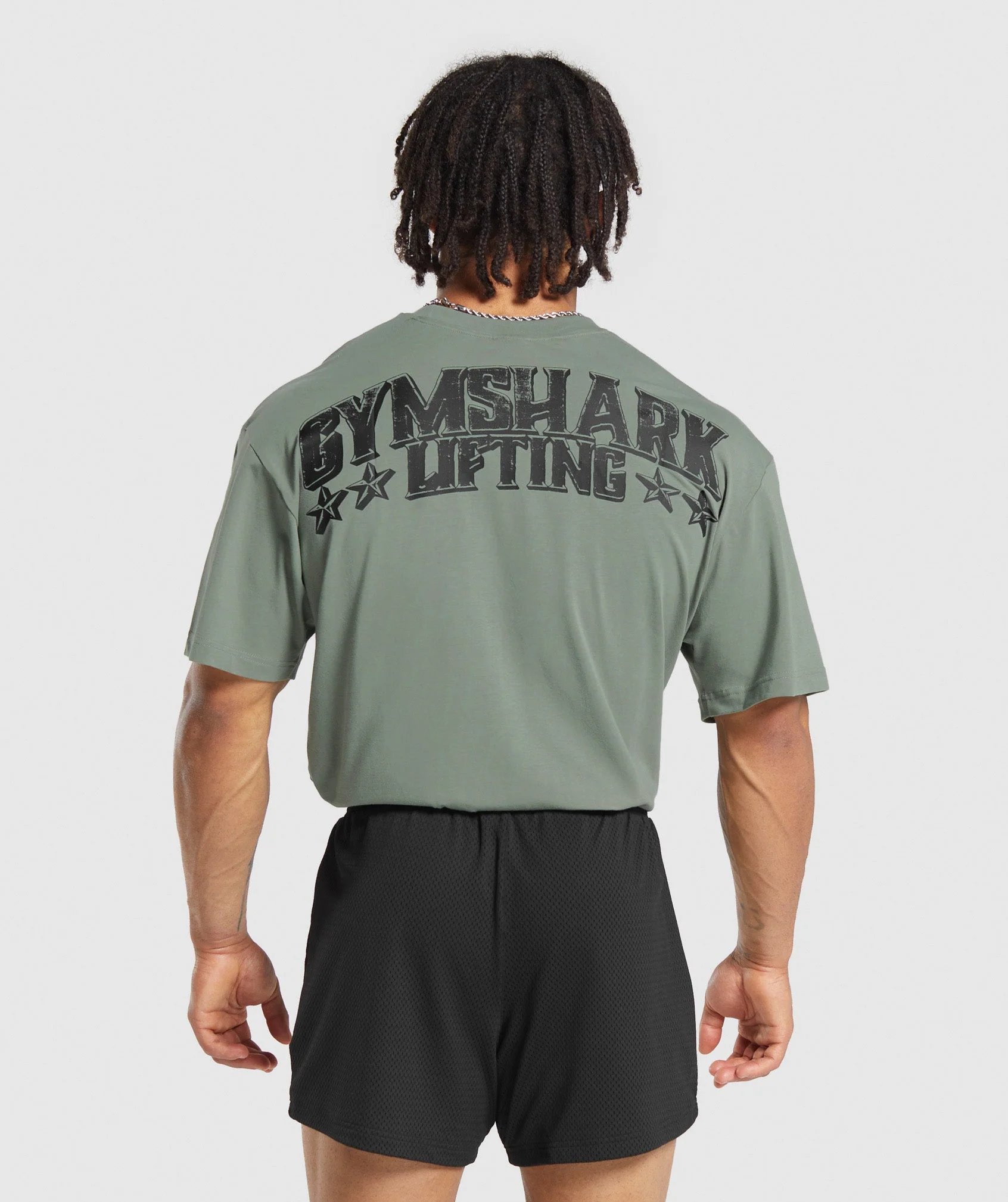 Gymshark Lifting Stars T-Shirt - Unit Green