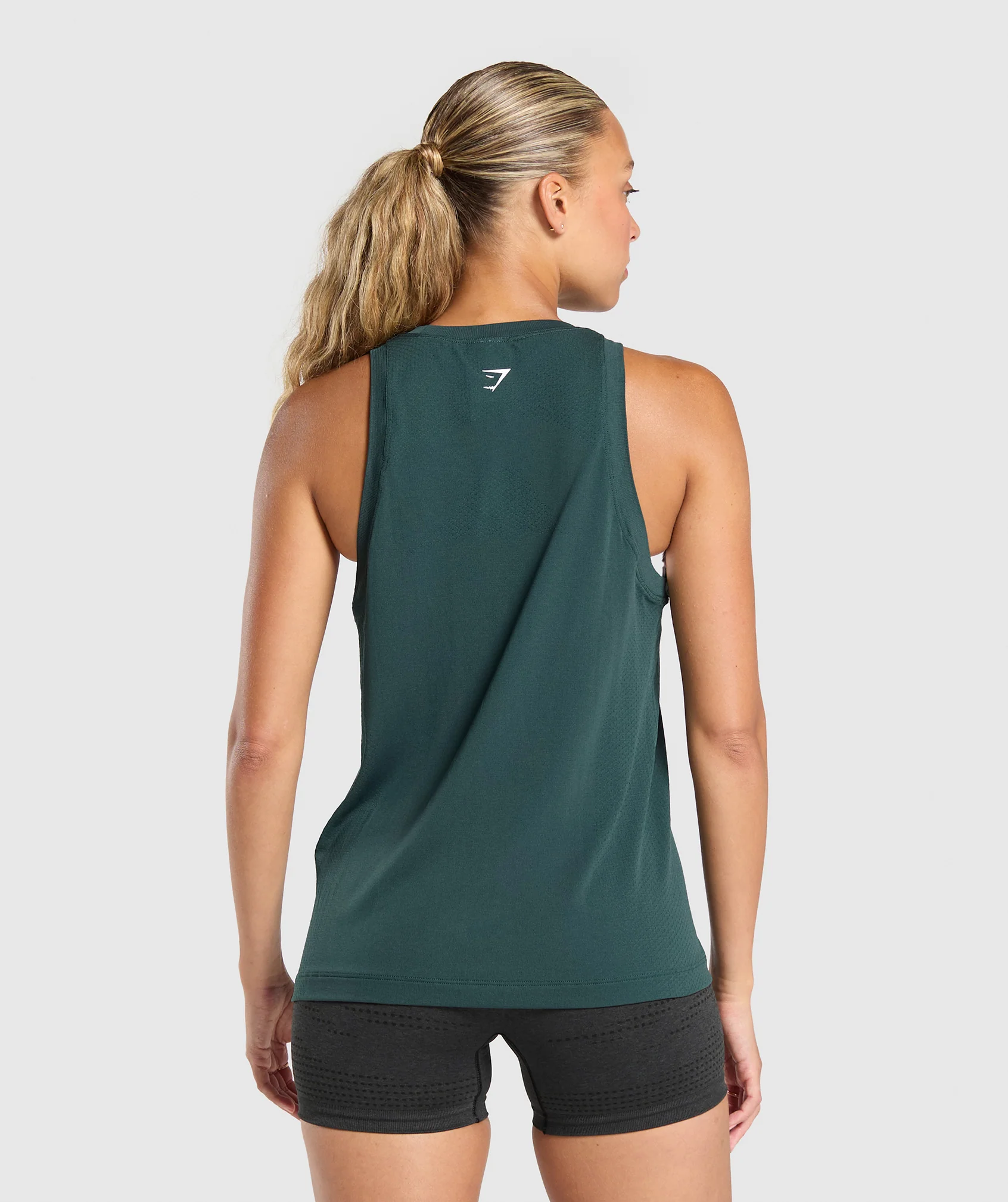Gymshark Vital Seamless 2.0 Light Tank - Woodland Green/ Marl