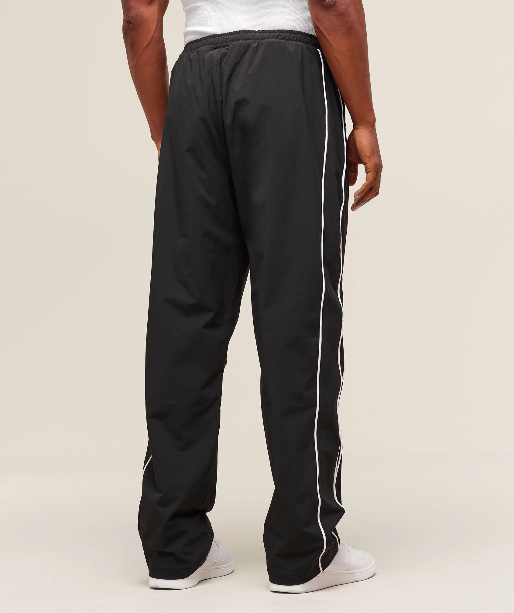 Gymshark Retro Crinkle Track Pants - Black
