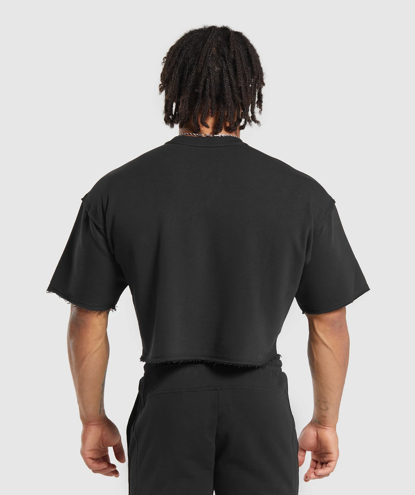 Gymshark Legacy Cropped Short Sleeve Crew - Black