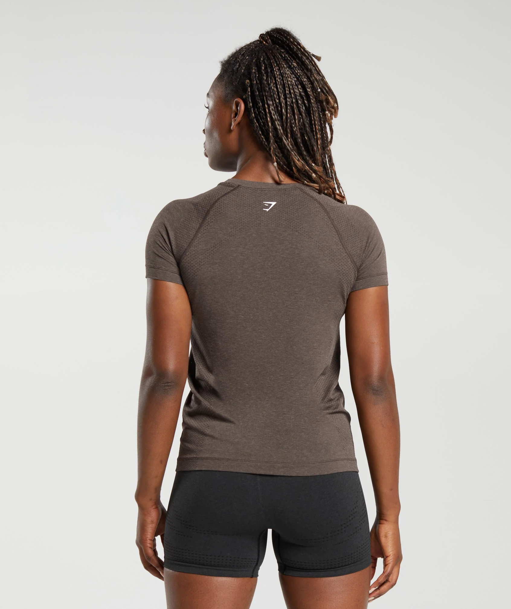 Gymshark Vital Seamless 2.0 Light T-Shirt - Brown Marl