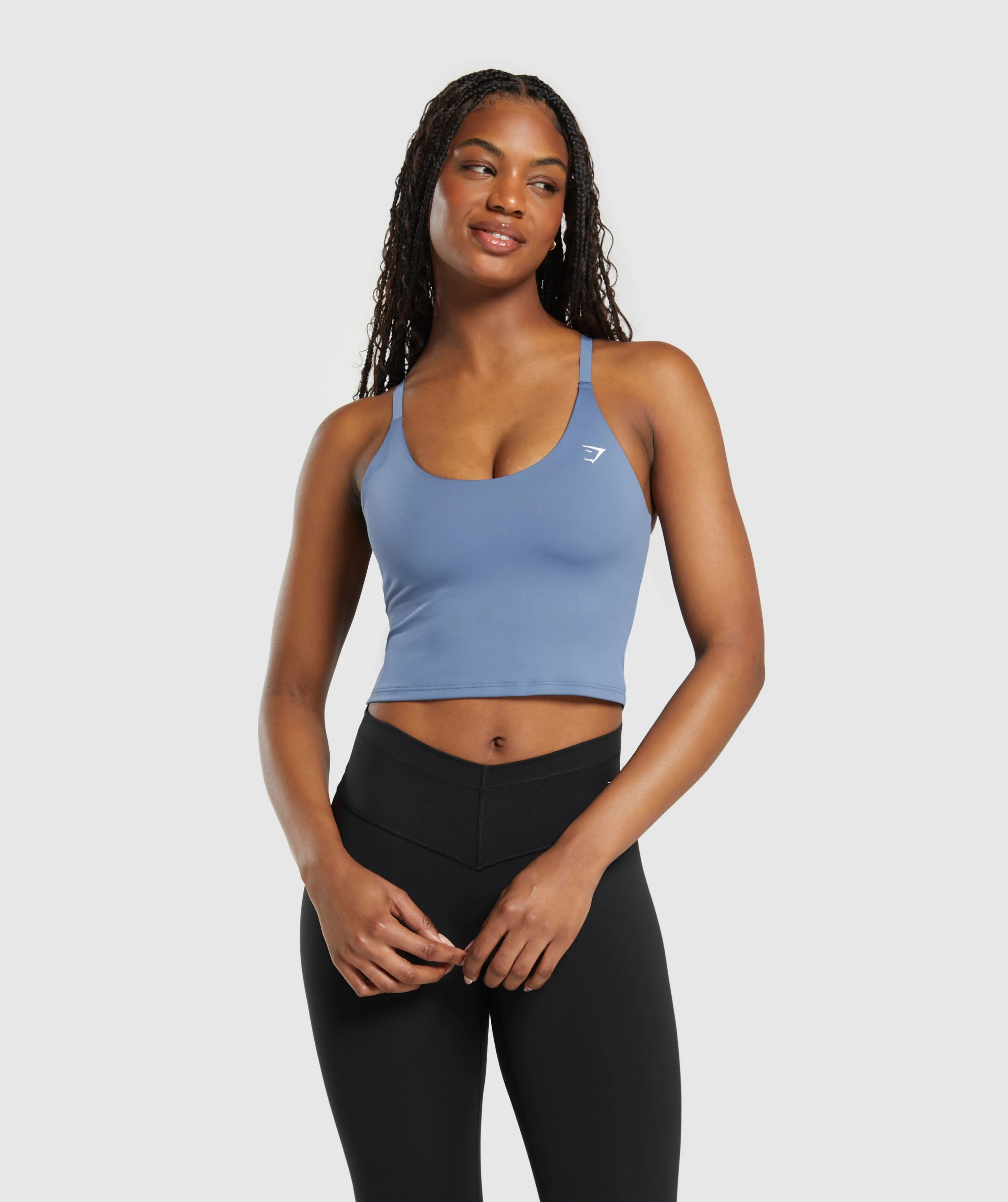 Gymshark Training Cami Tank With Shelf - Faded Blue