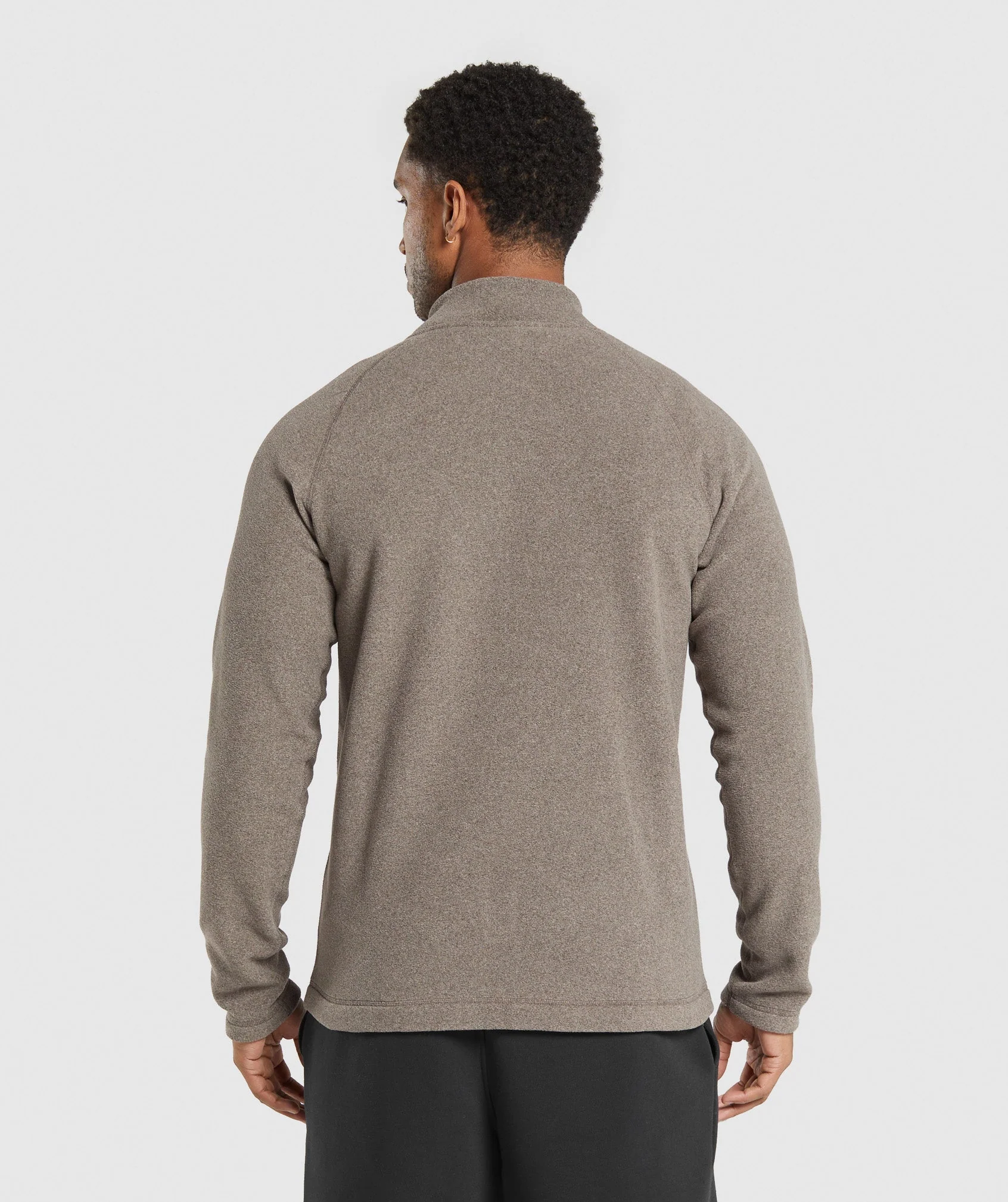 Gymshark Fleece Zip Through Jacket - Camo Brown/Sand Brown