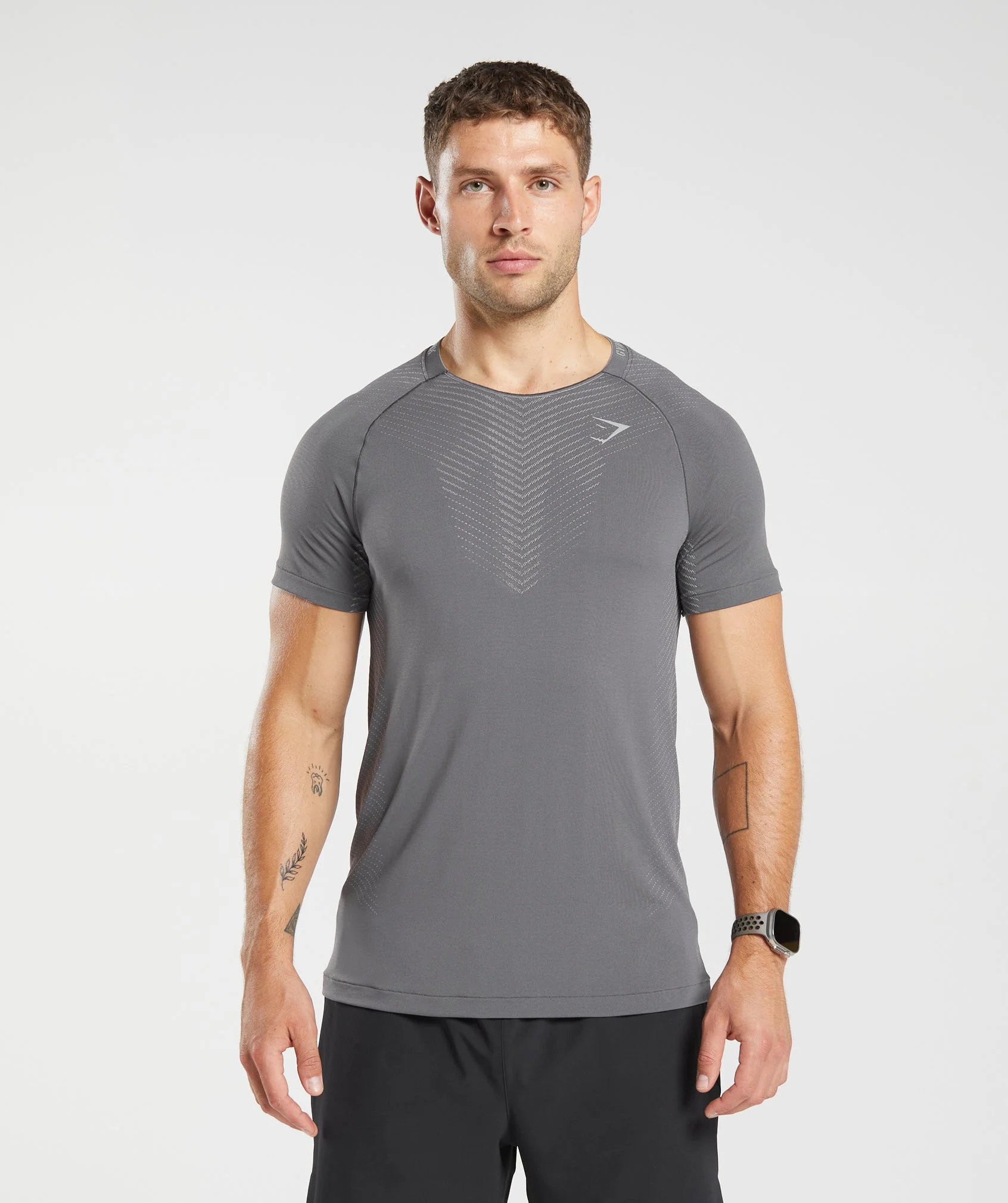 Gymshark Apex Seamless T-Shirt - Dark Grey/Smokey Grey