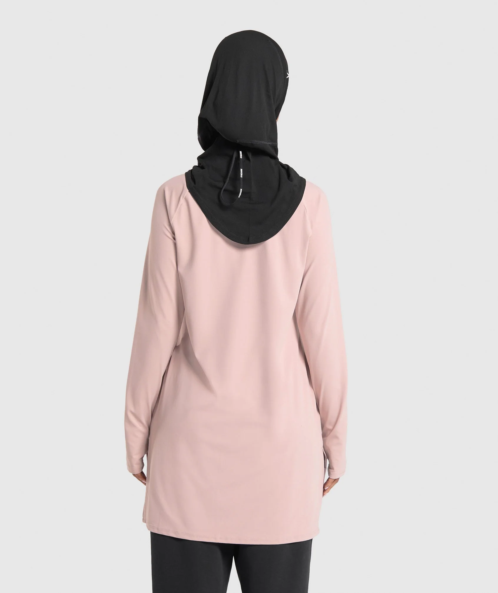 Gymshark Long Line Long Sleeve Top - Muted Pink