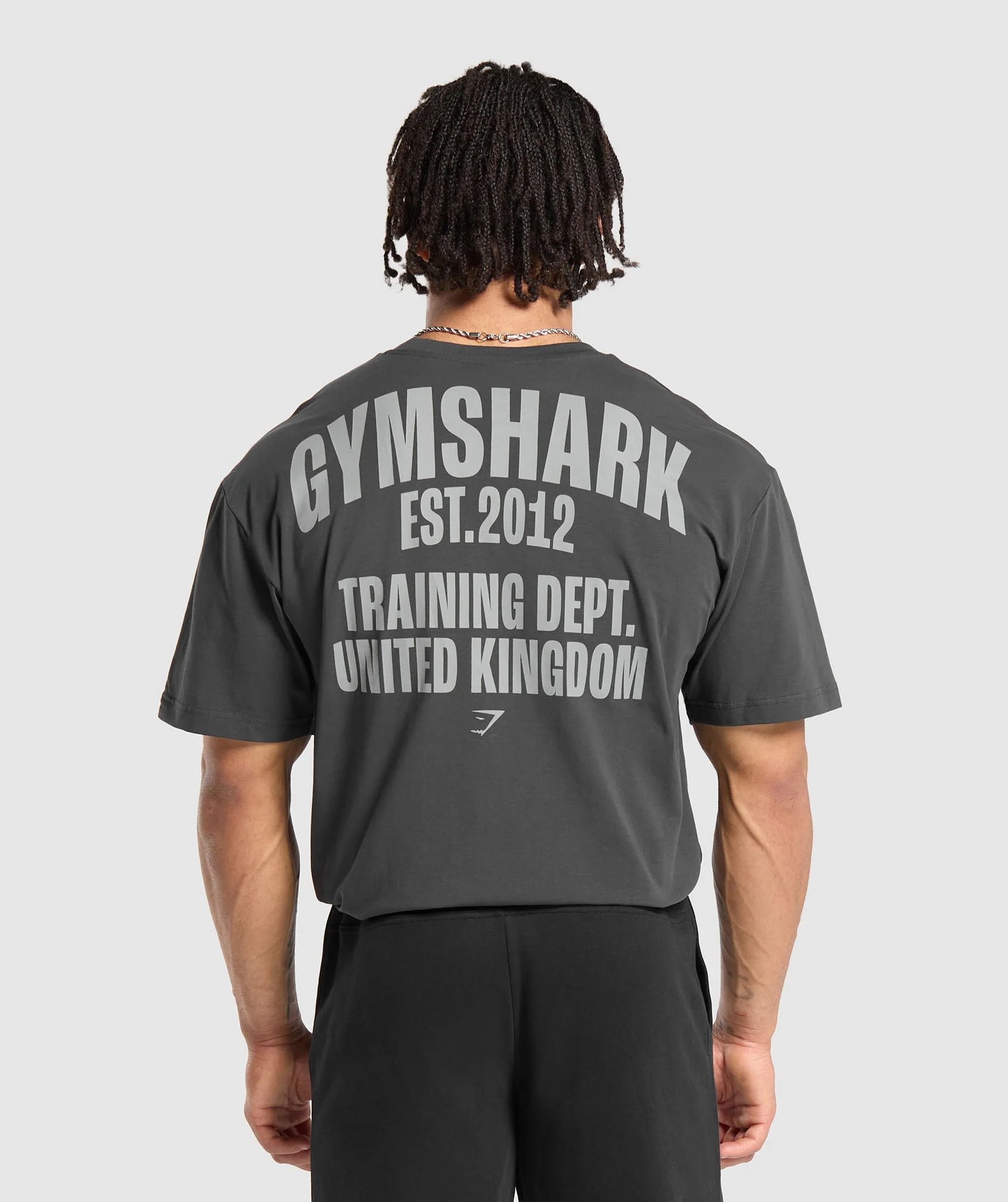 Gymshark Training Dept. UK T-Shirt - Asphalt Grey