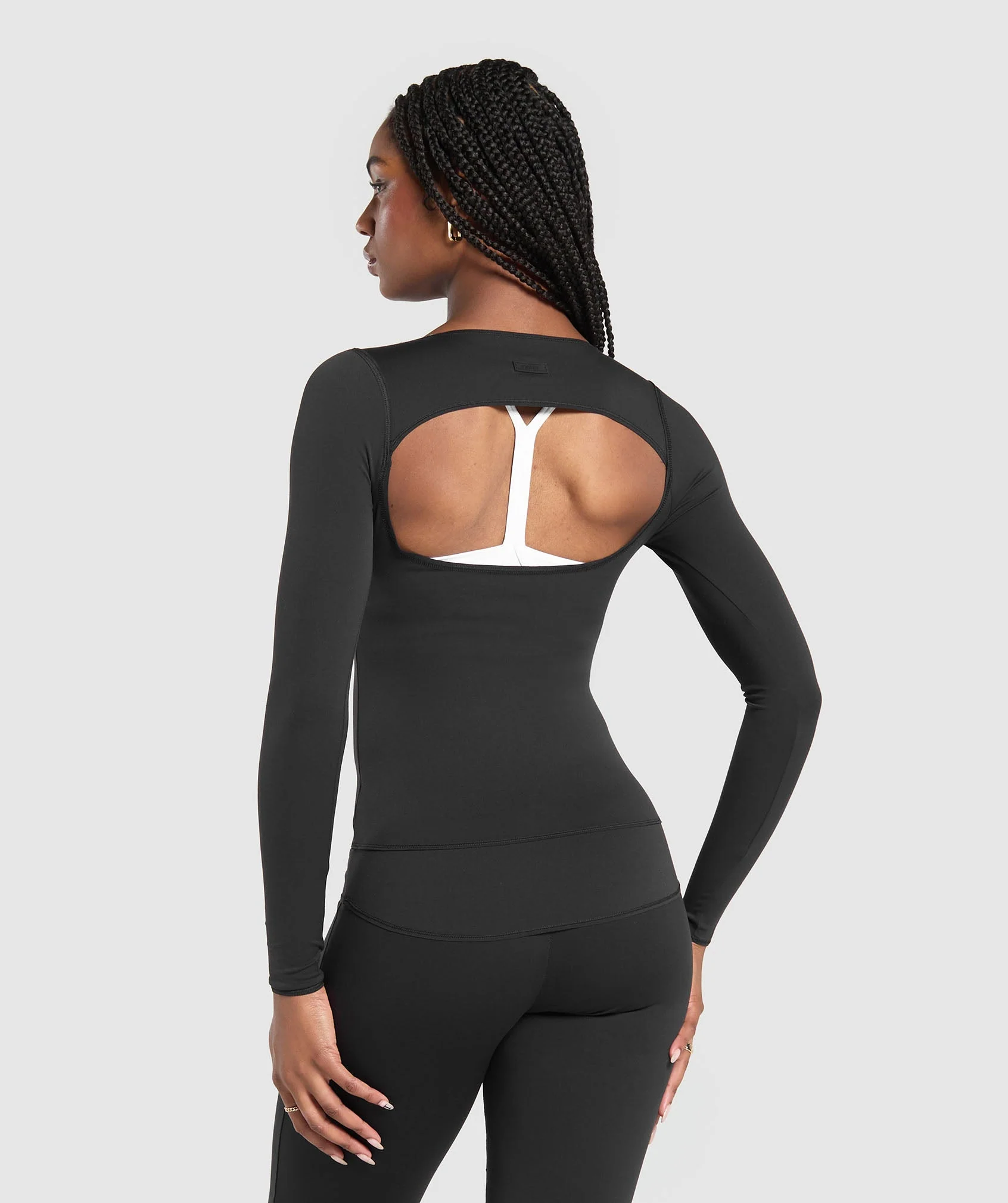 Gymshark Rest Day Luxe Long Sleeve Top - Black