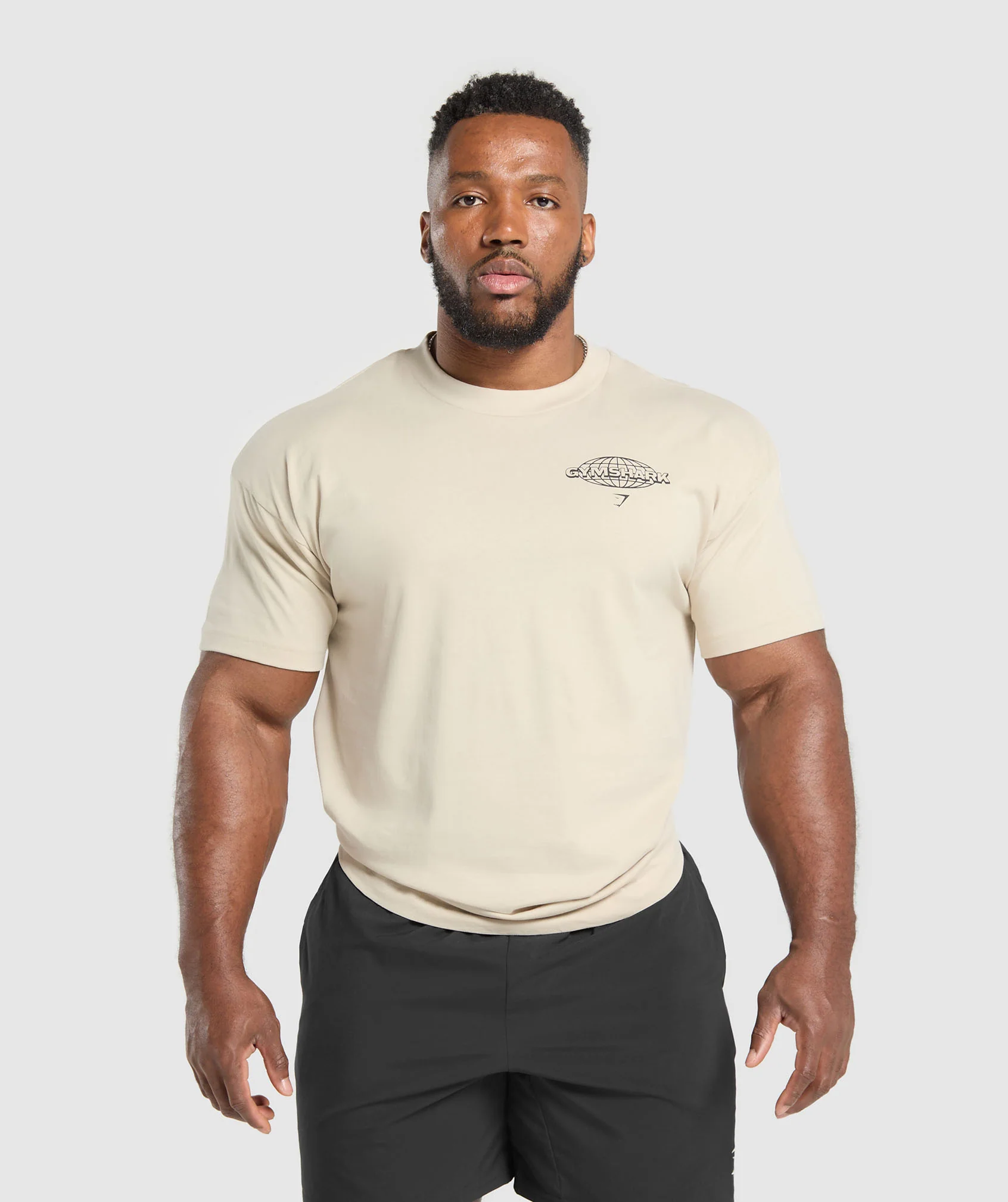 Gymshark Worldwide T-Shirt - Cream Beige