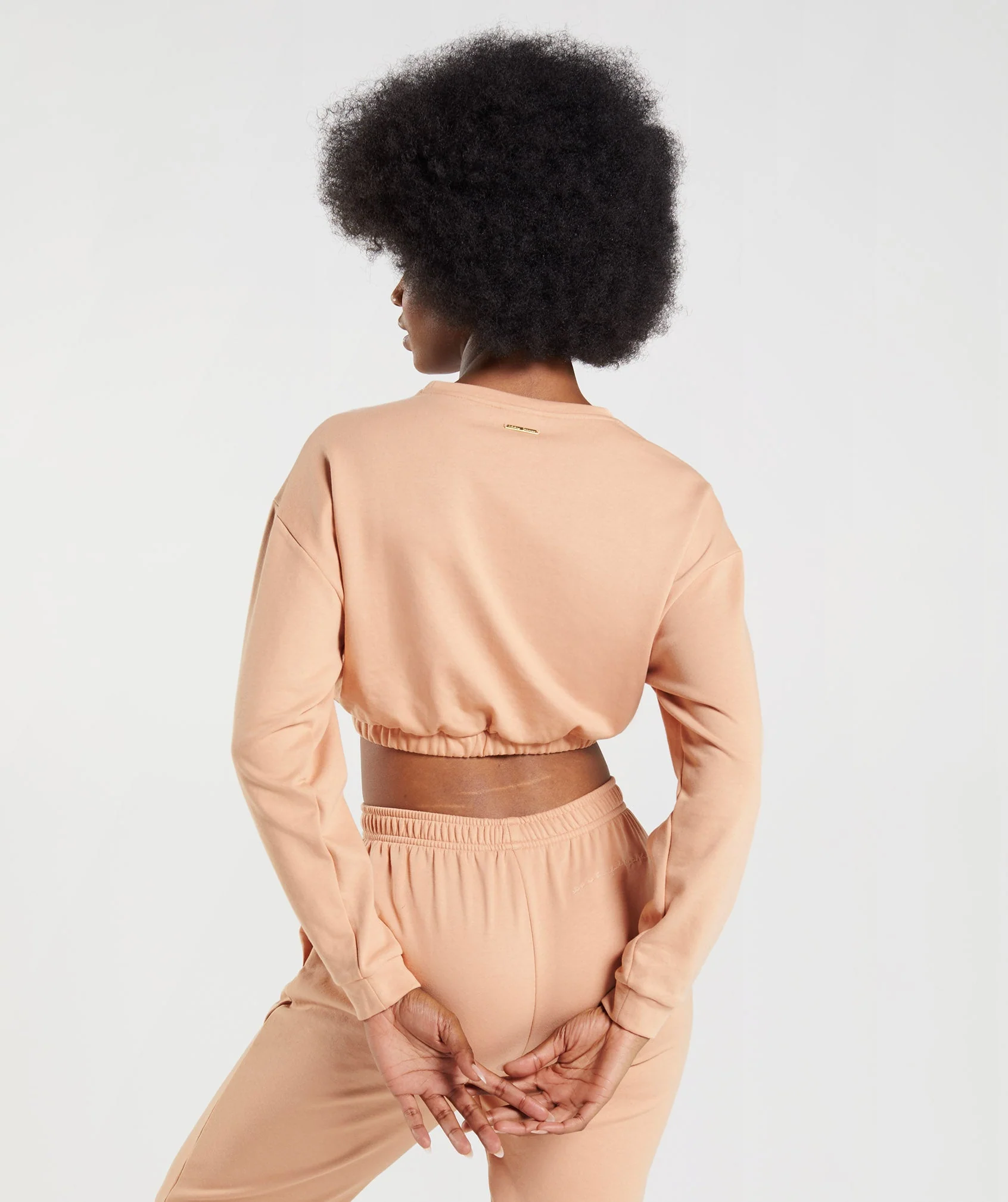 Gymshark Whitney Cropped Pullover - Sunset Beige