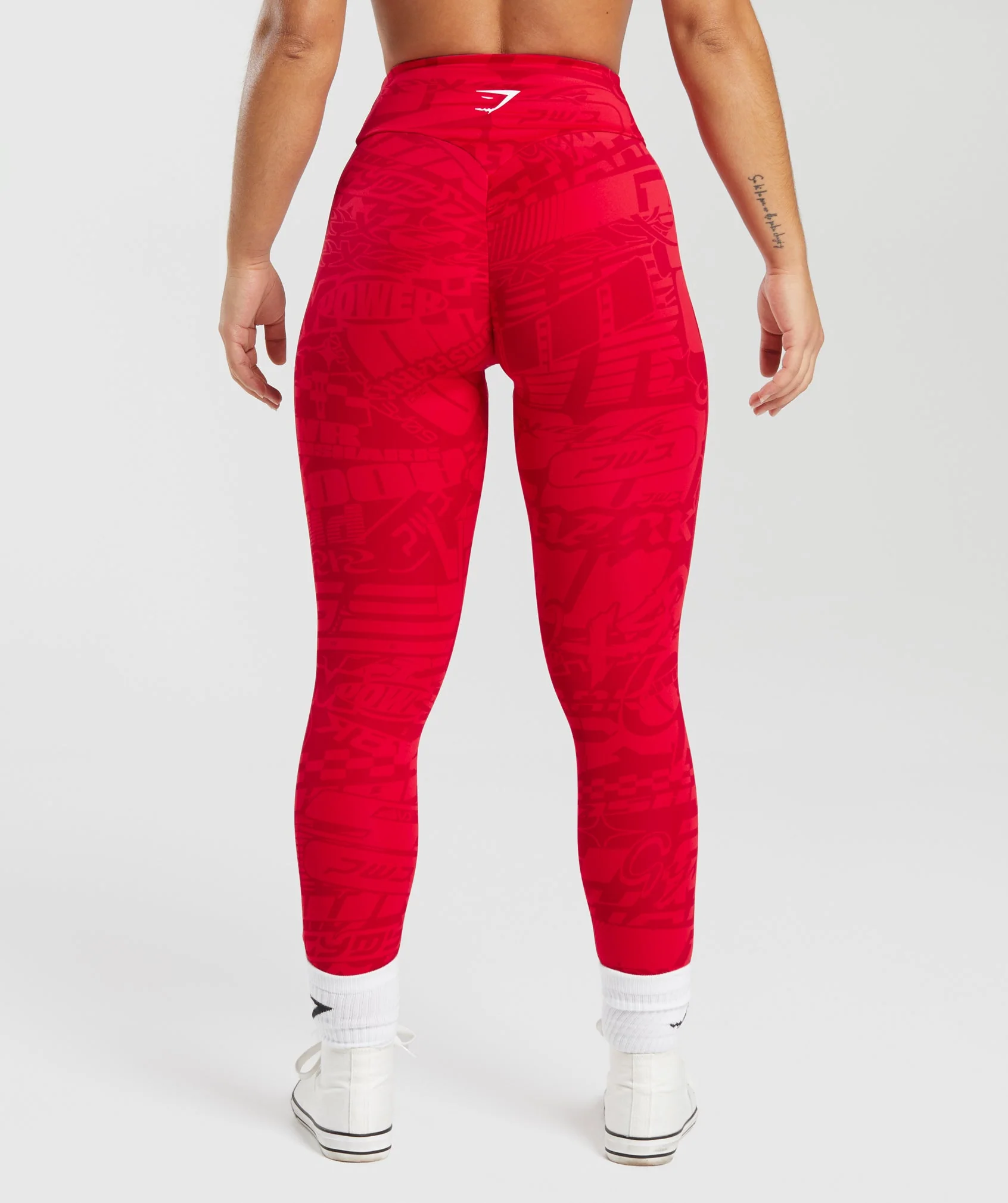 Power Regular Leggings - Zesty Red