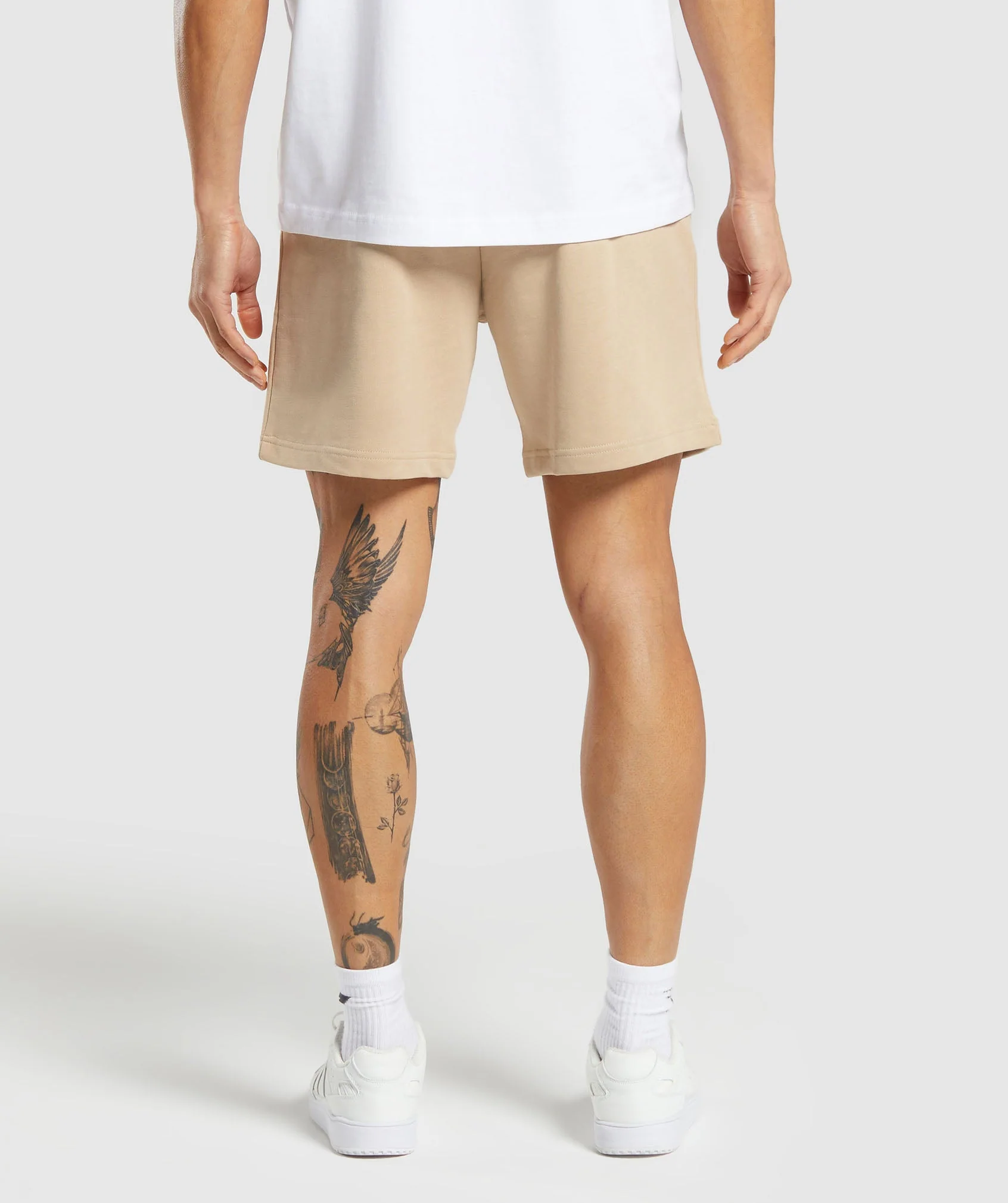 Gymshark Strength and Conditioning 7 Shorts - Vanilla Beige