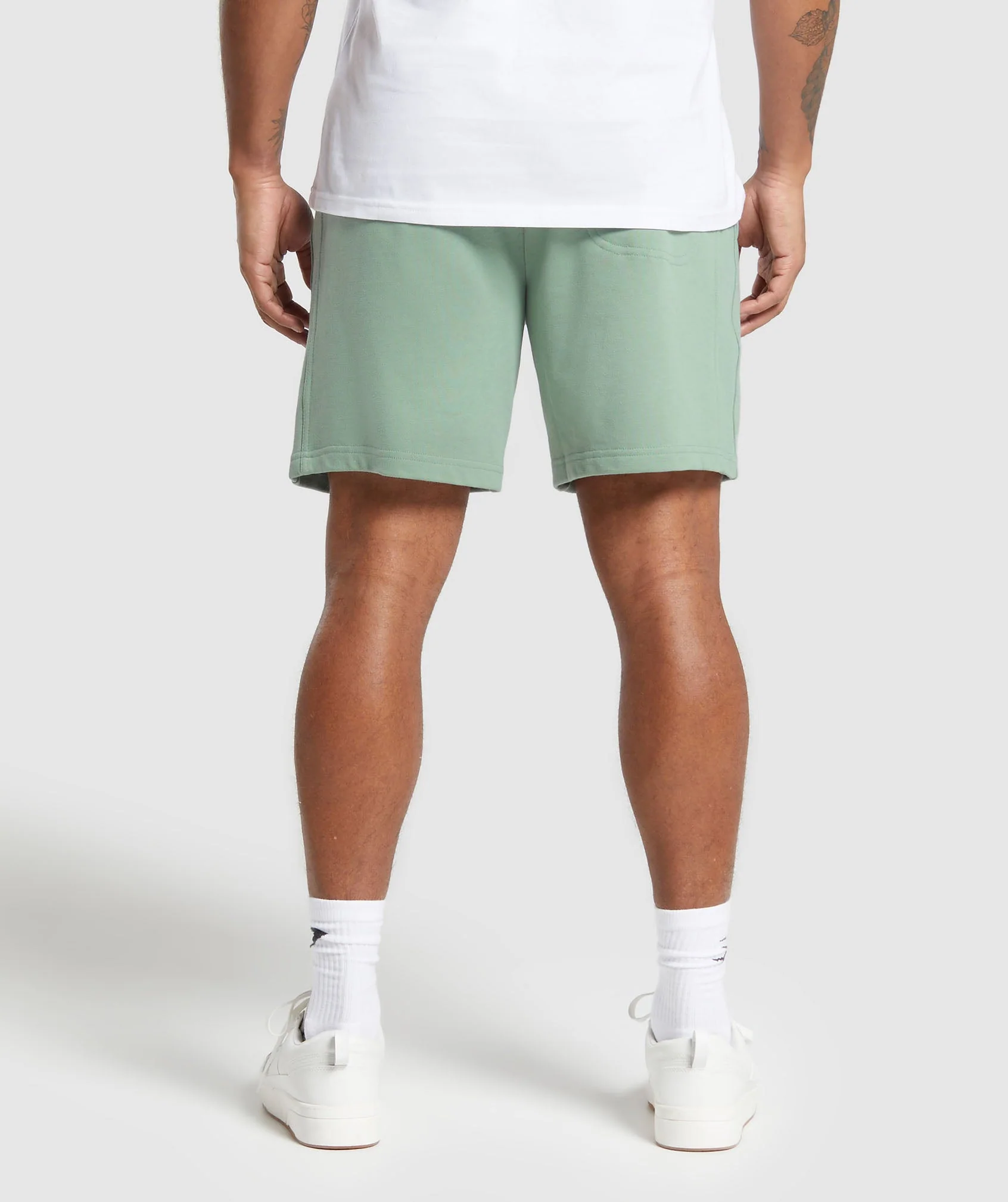 Gymshark Rest Day Essentials 7 Shorts - Dollar Green