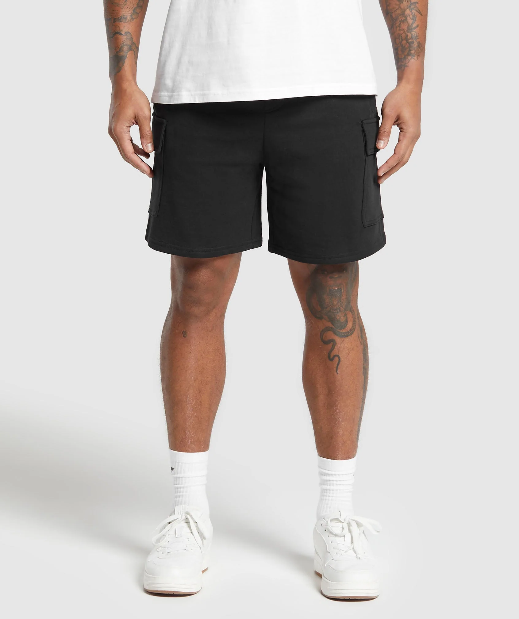 Gymshark Rest Day Essentials Cargo 7 Shorts - Black