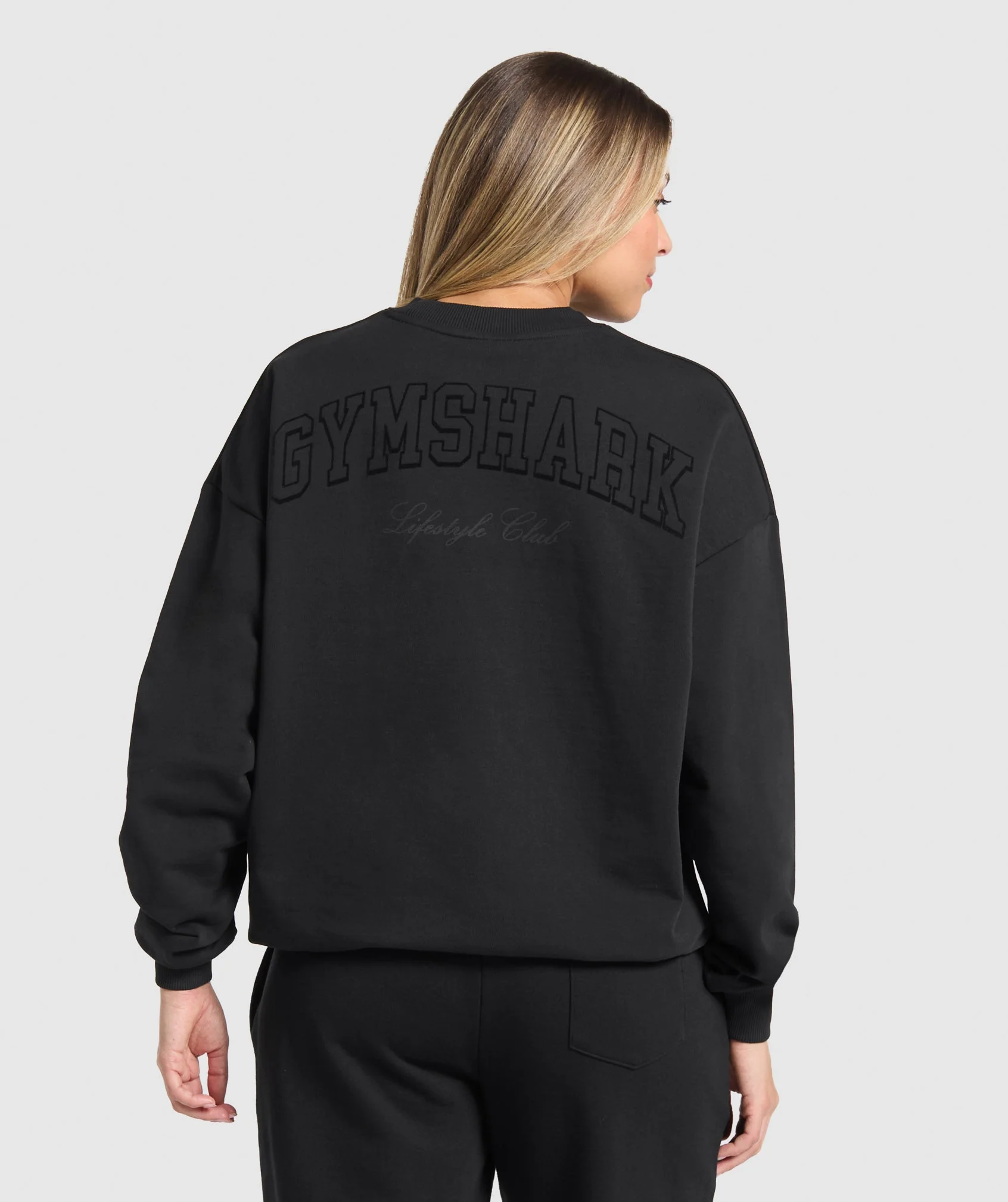Gymshark Campus Classics Graphic Sweatshirt - Black