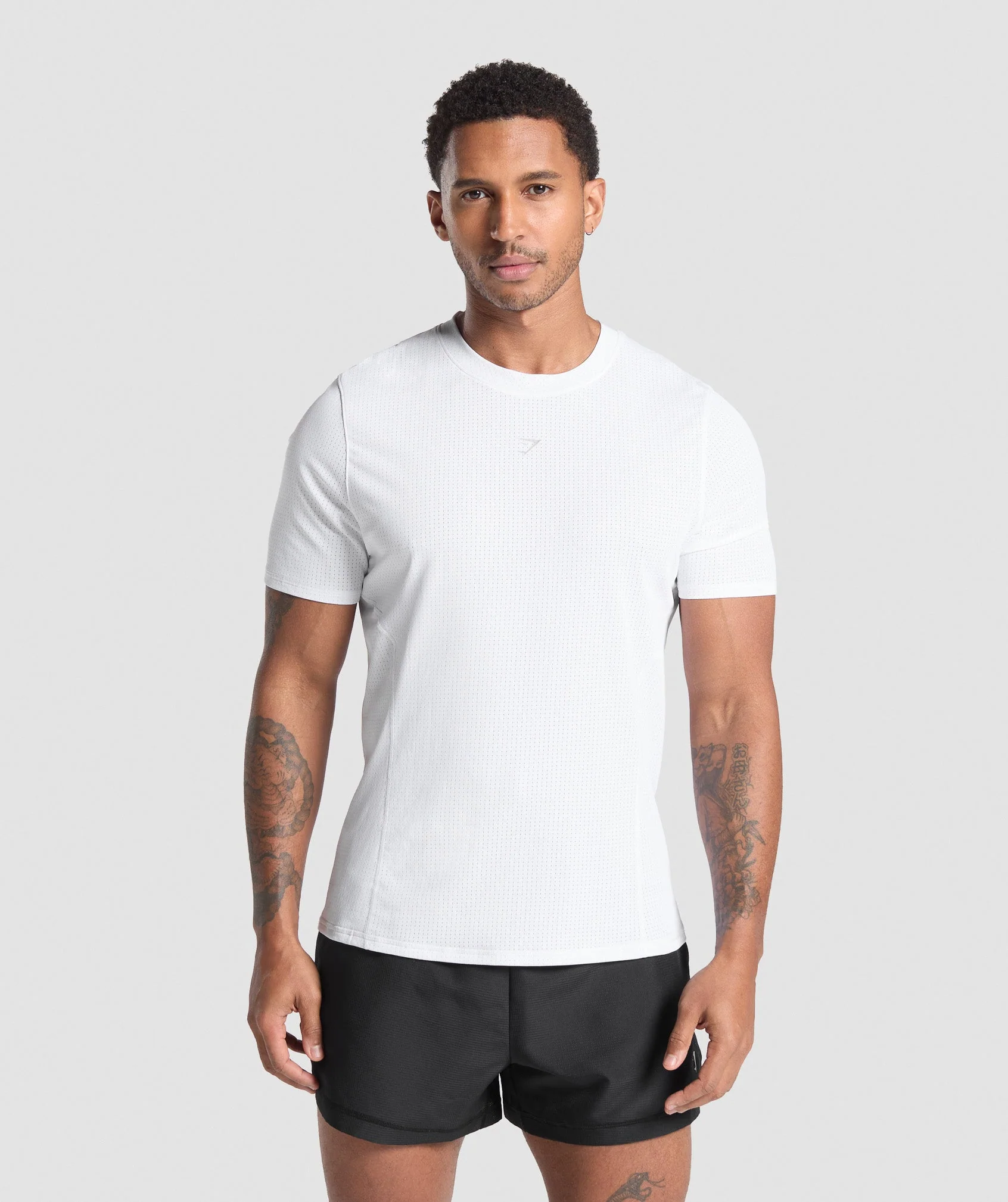 Gymshark Running T Shirt - White