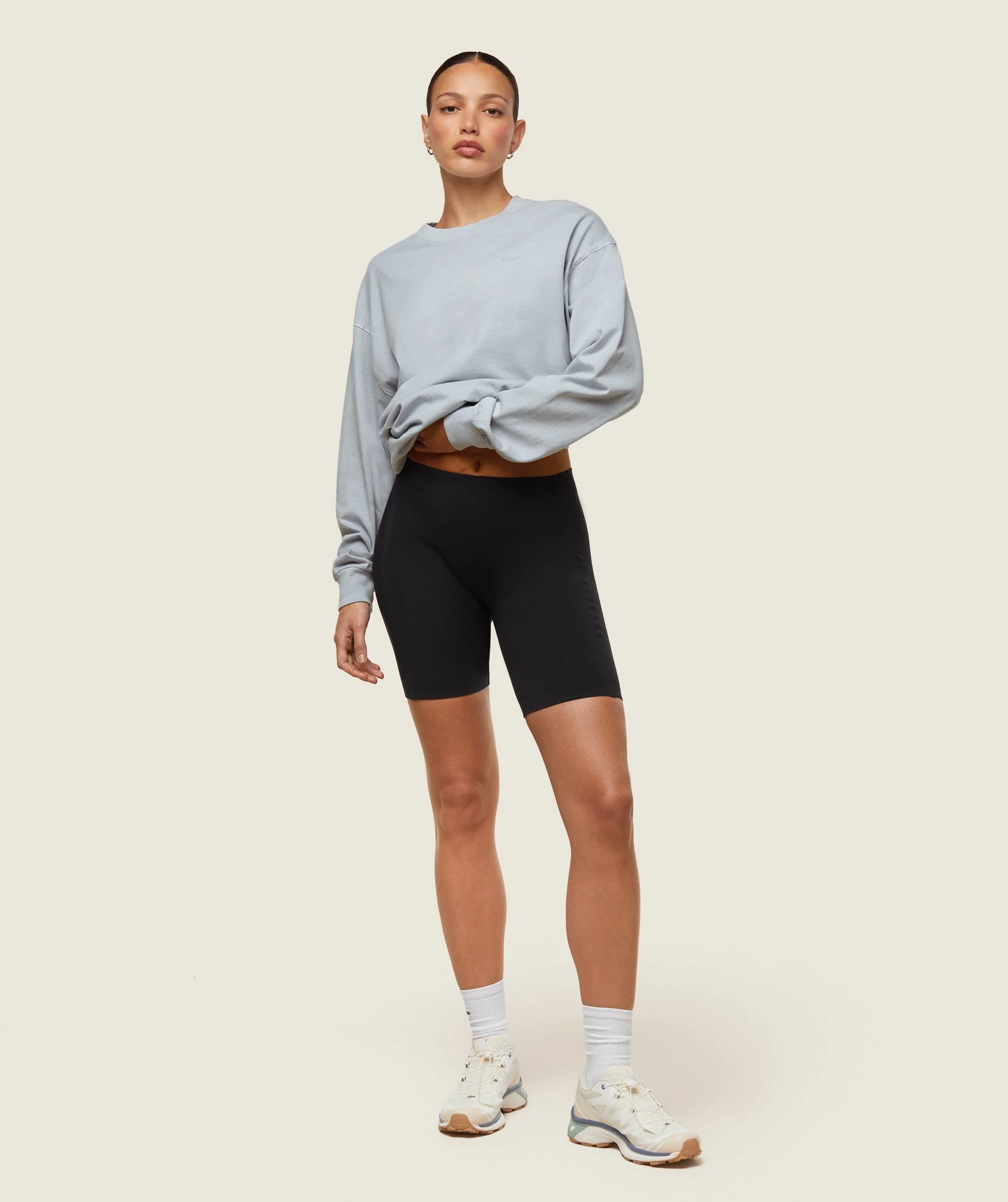 Gymshark everywear Long Sleeve Top - Ice Grey