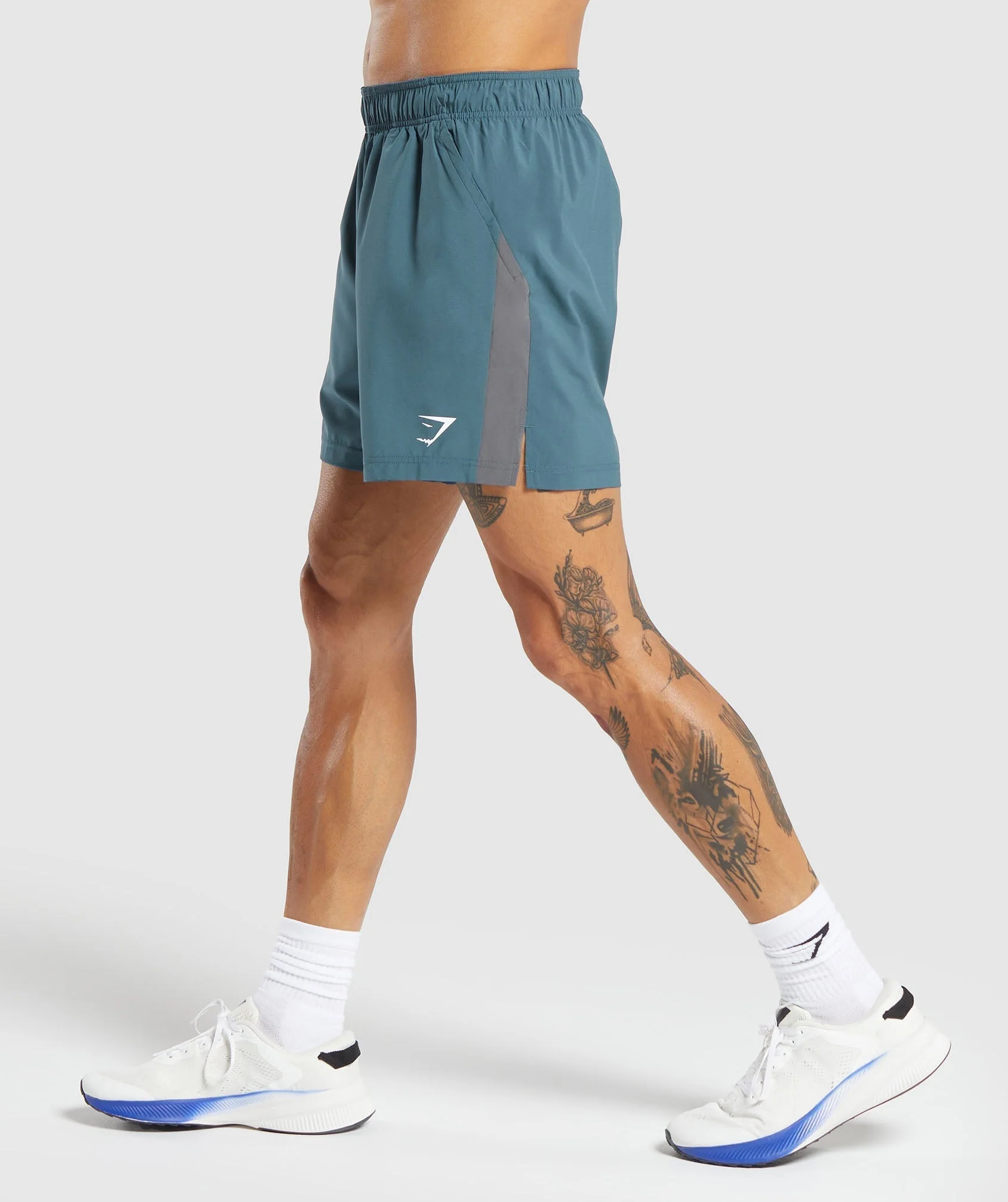 Gymshark Sport 7 Shorts - Cargo Blue/Grey