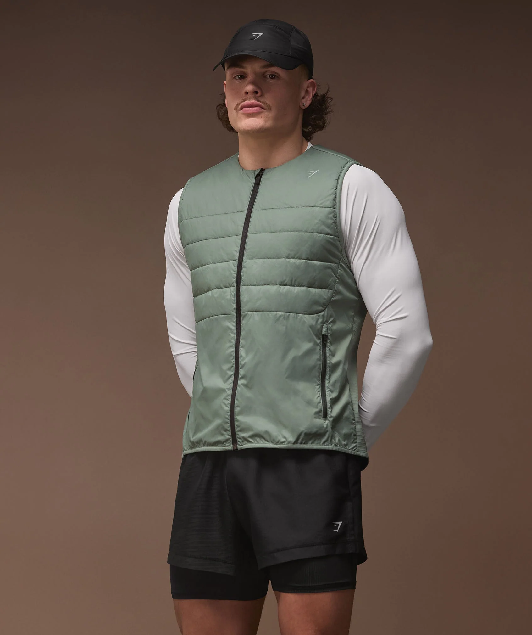 Gymshark Running Gilet - Unit Green