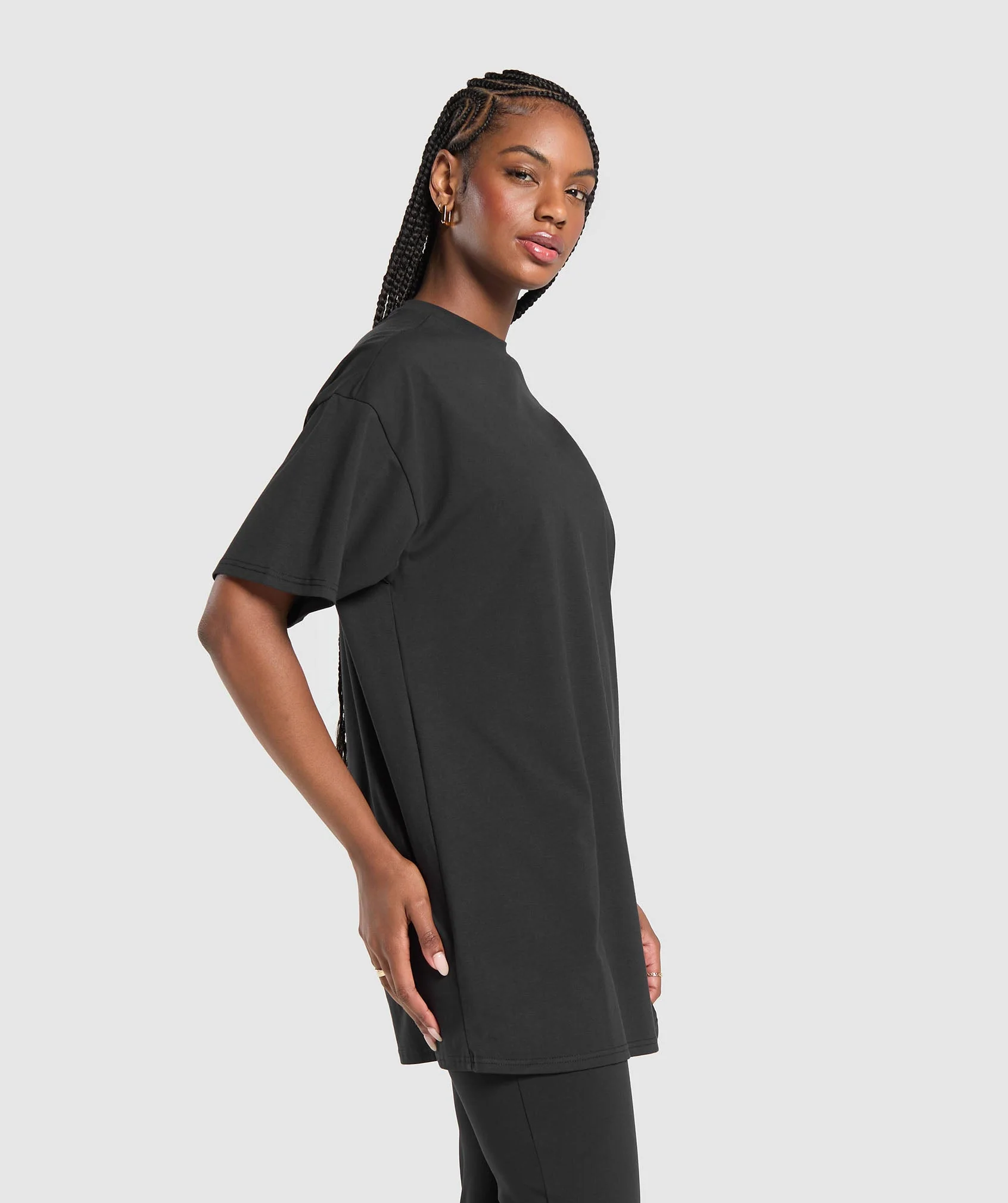 Gymshark Oversized T-Shirt Dress - Black