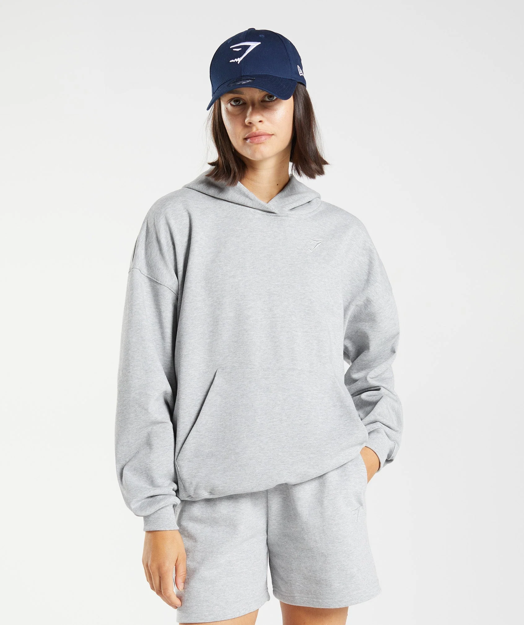 Gymshark Rest Day Sweats Hoodie - Light Grey Core Marl